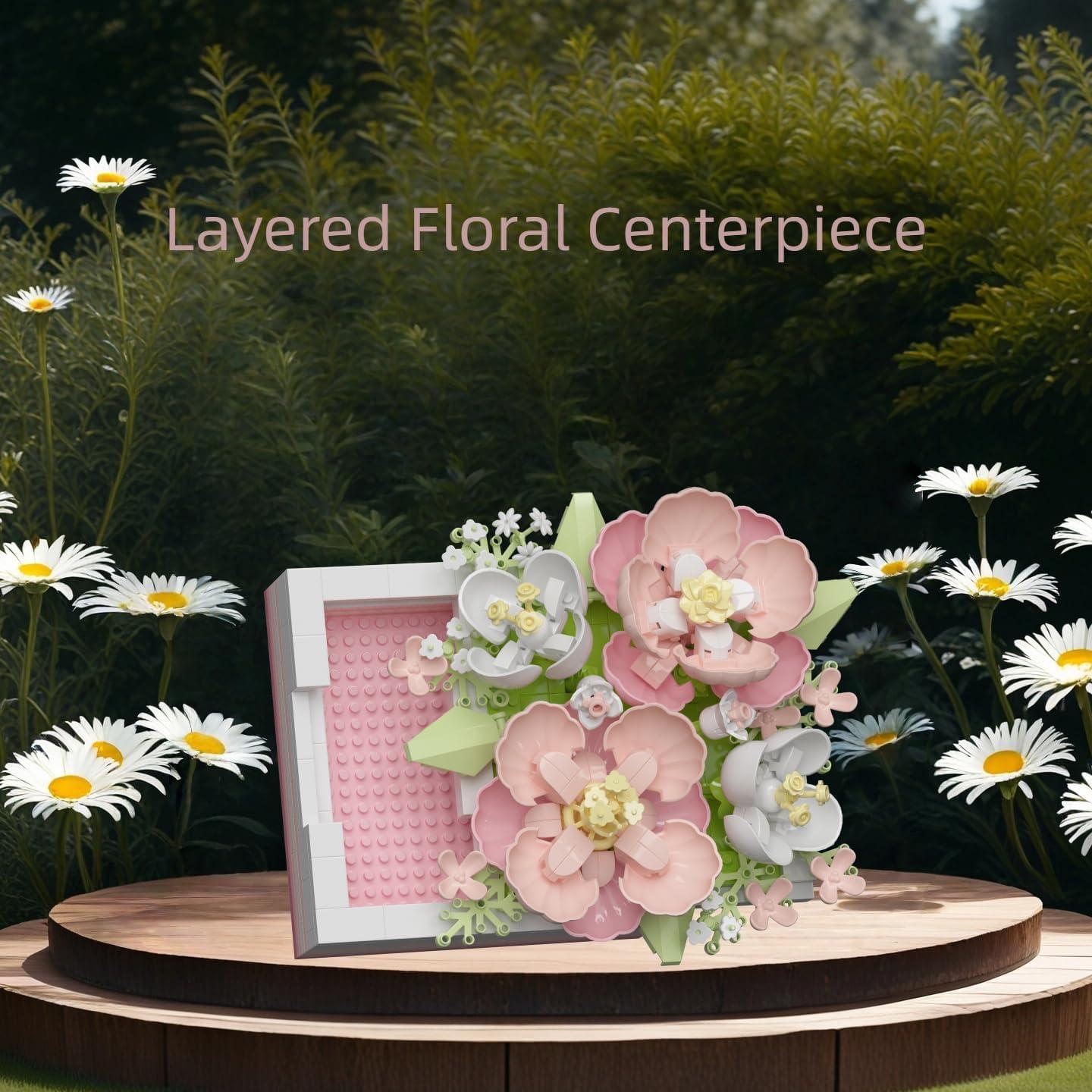 Kit de Construcción de Flores Miniatura ZvveIIa Hibisco - DIY Decoración Elegante para Adultos