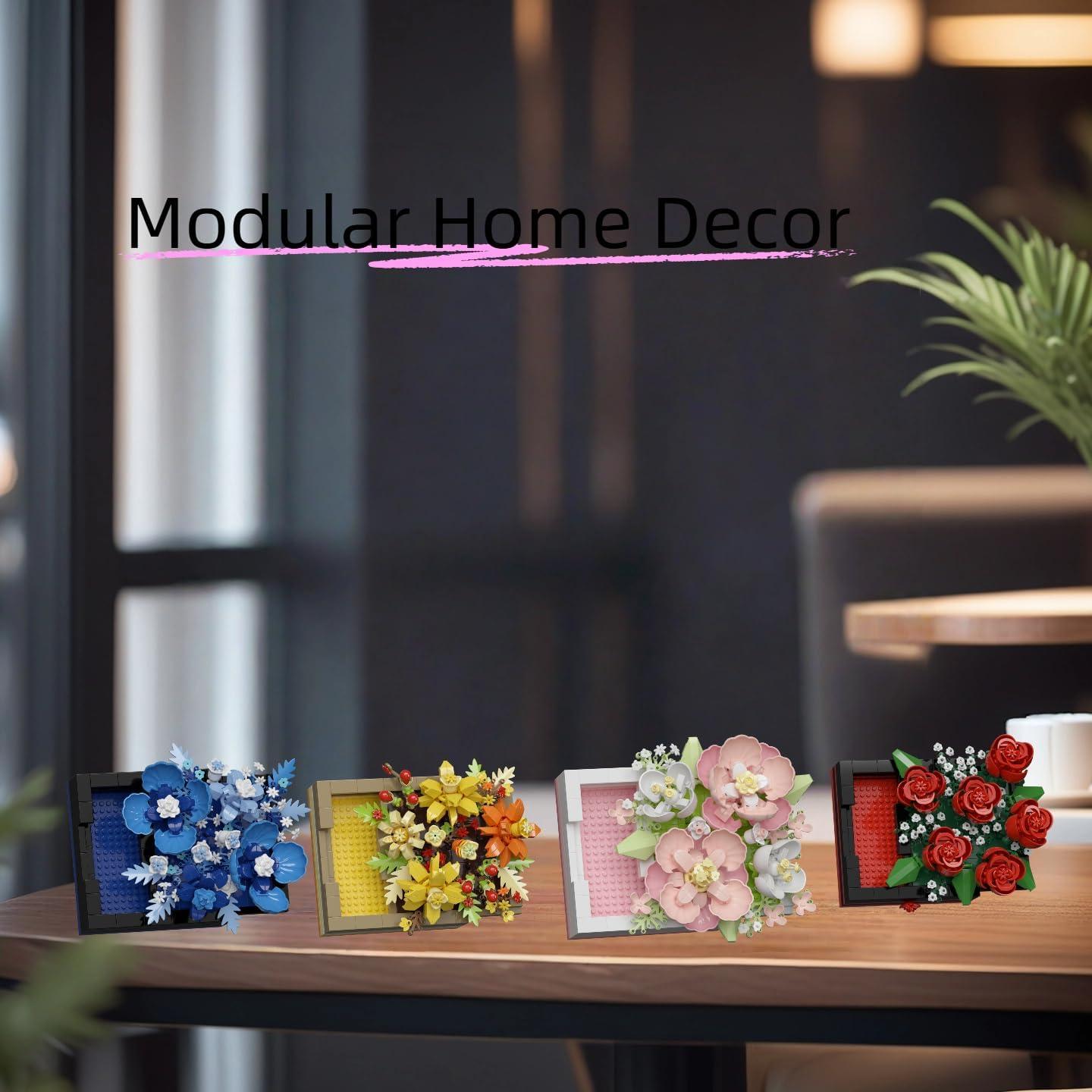 Kit de Construcción de Flores Miniatura ZvveIIa Hibisco - DIY Decoración Elegante para Adultos