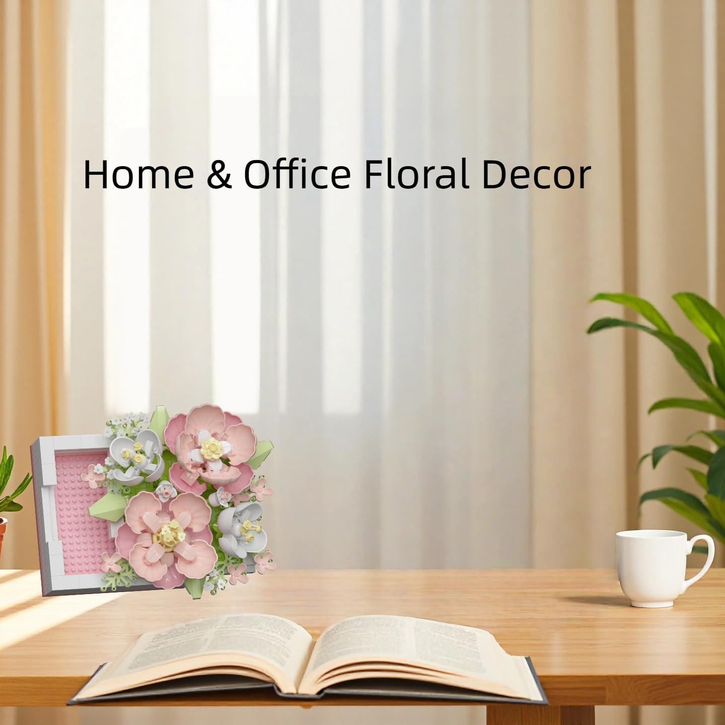 Kit de Construcción de Flores Miniatura ZvveIIa Hibisco - DIY Decoración Elegante para Adultos