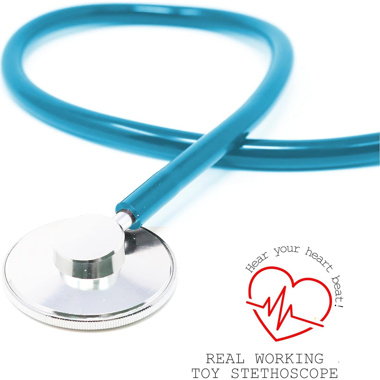 Estetoscopio de Juguete Skeleteen para Niños - 76 cm Azul