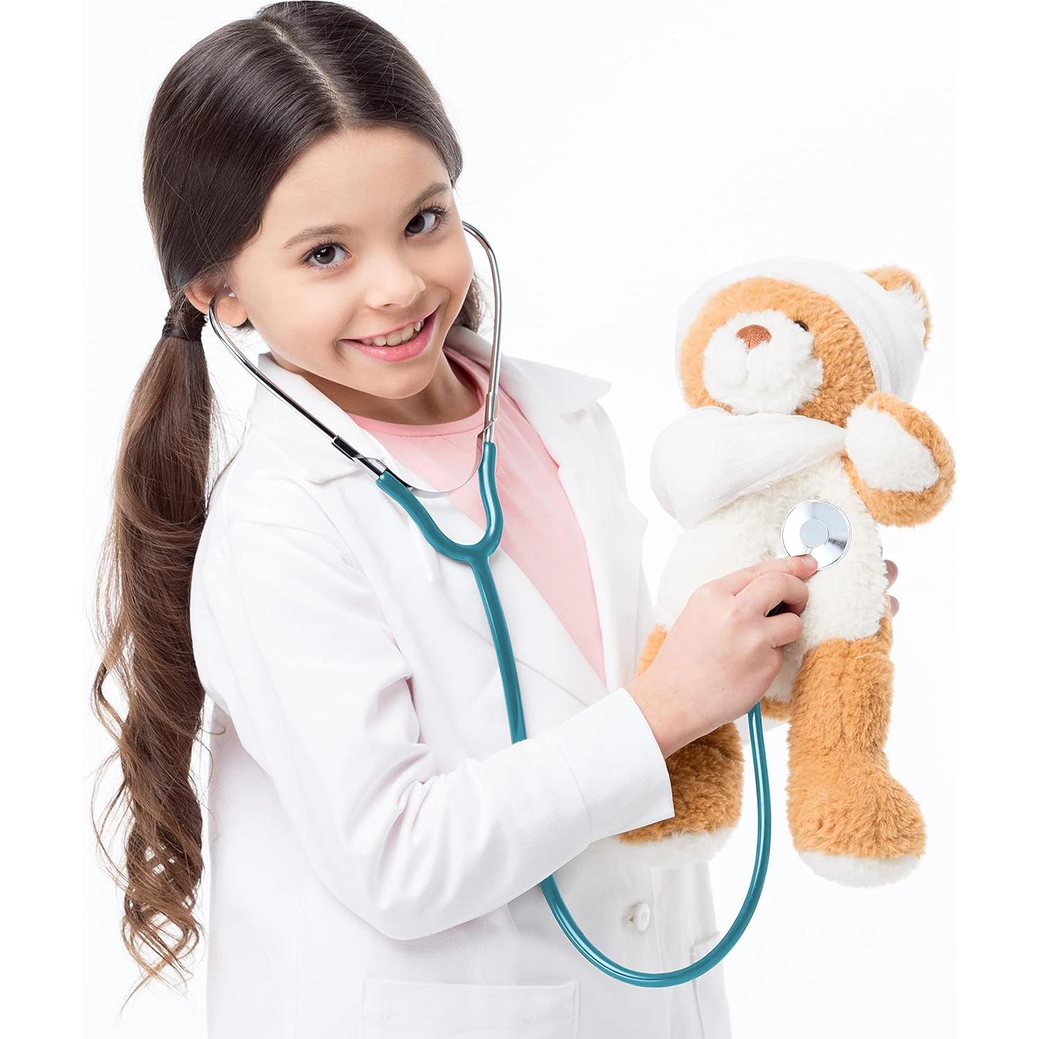 Estetoscopio de Juguete Skeleteen para Niños - 76 cm Azul