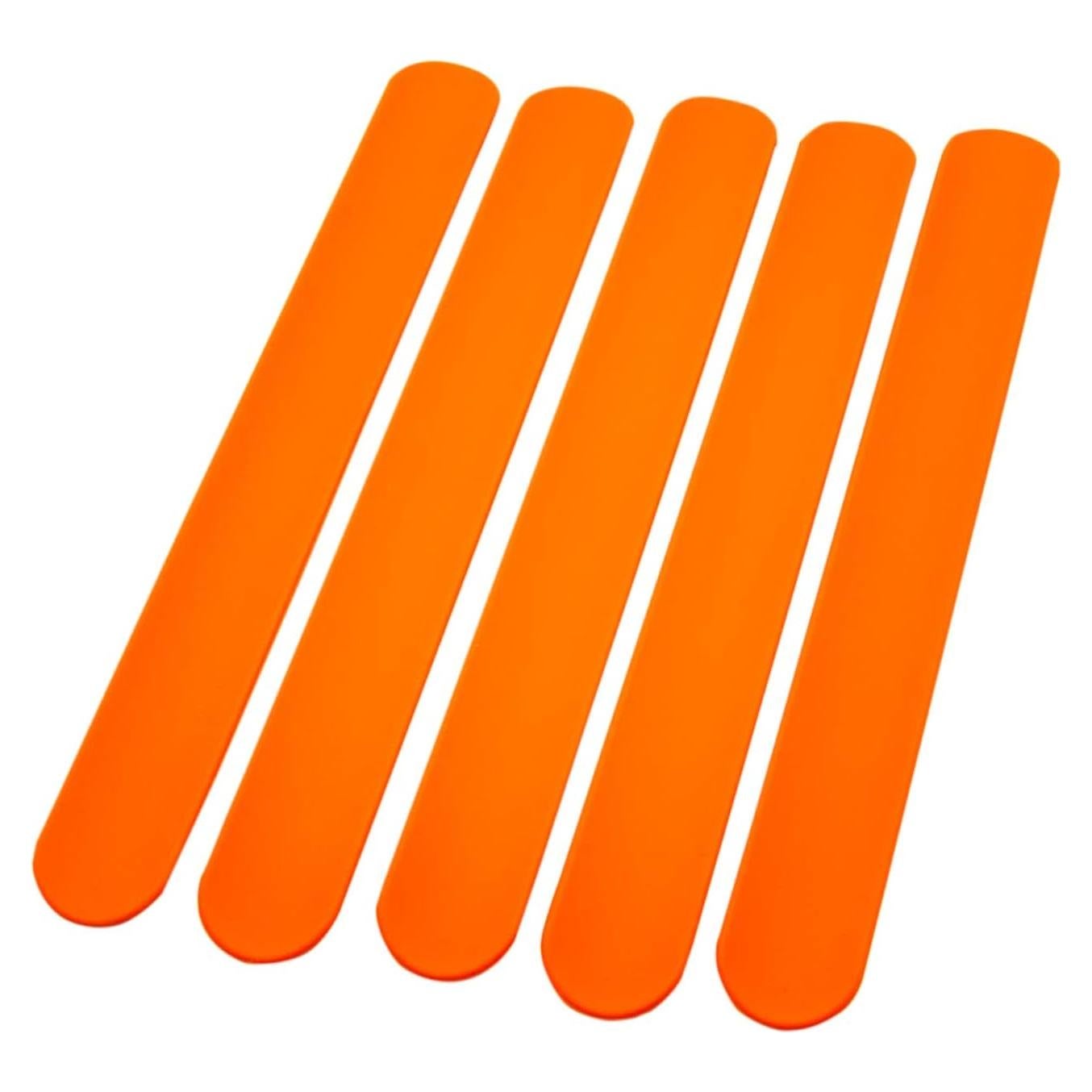 Brazaletes de Silicona Naranja BRANDWINLITE - 5 Piezas 215x25mm