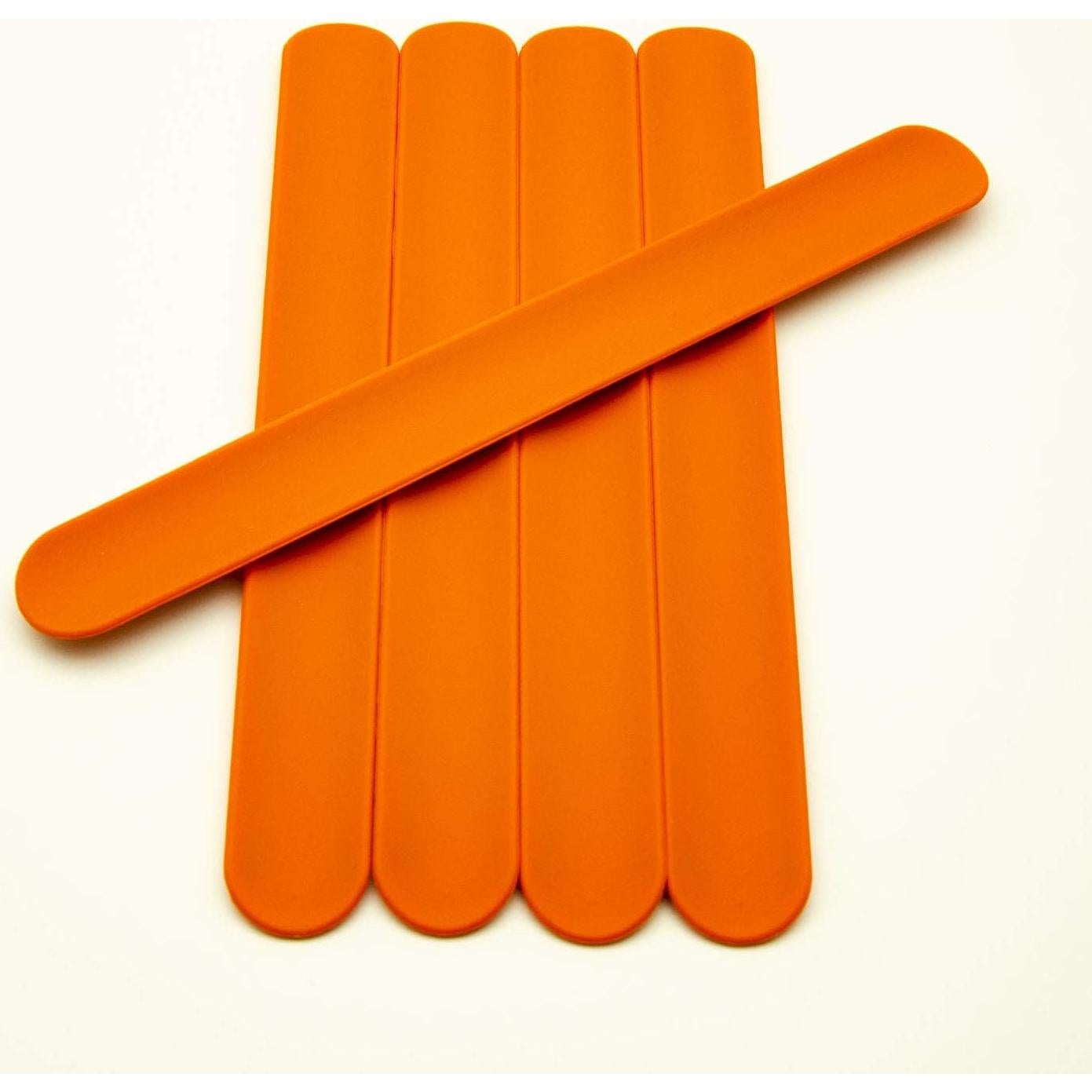 Brazaletes de Silicona Naranja BRANDWINLITE - 5 Piezas 215x25mm