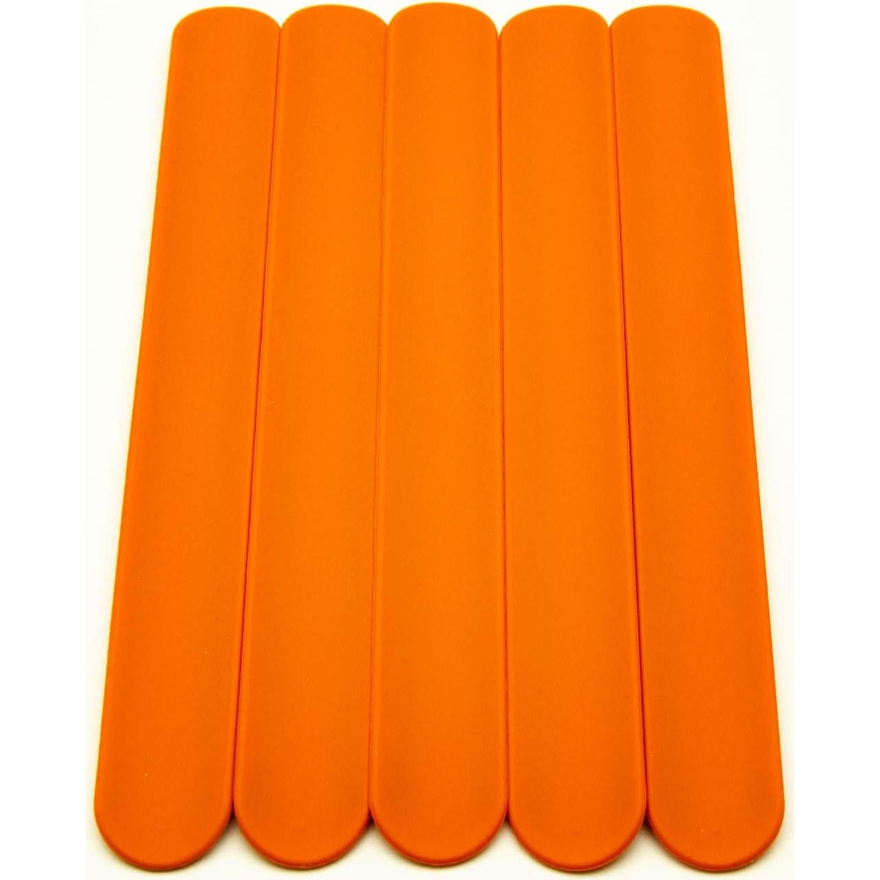 Brazaletes de Silicona Naranja BRANDWINLITE - 5 Piezas 215x25mm