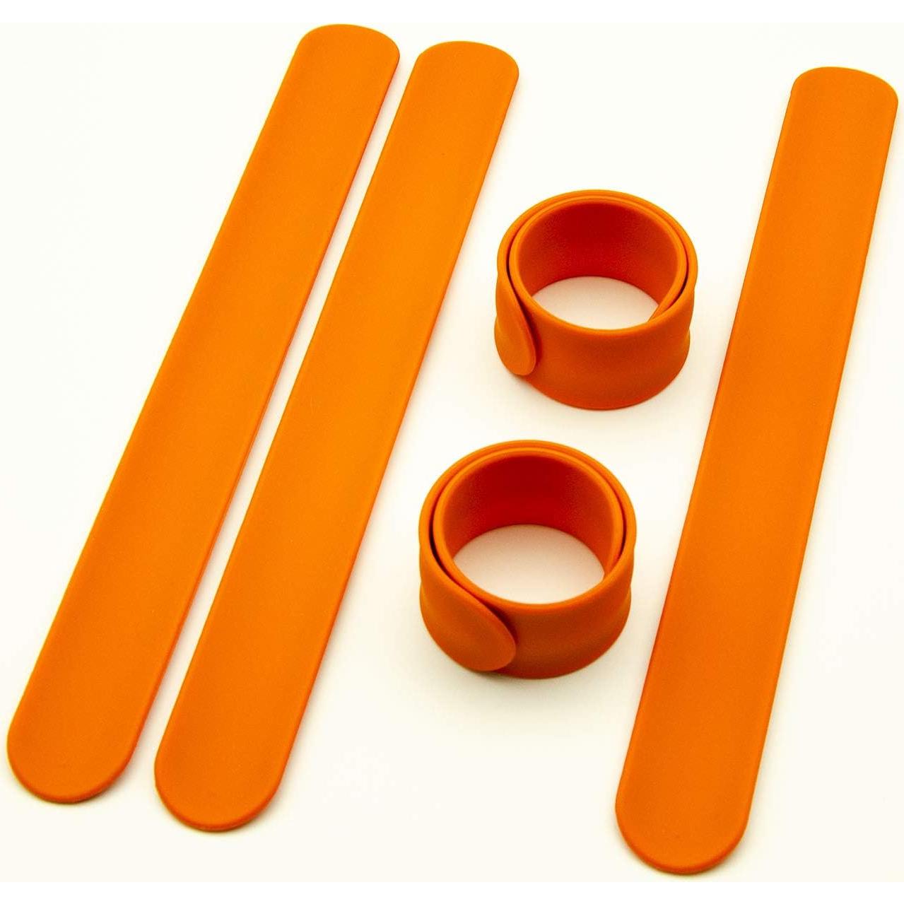 Brazaletes de Silicona Naranja BRANDWINLITE - 5 Piezas 215x25mm