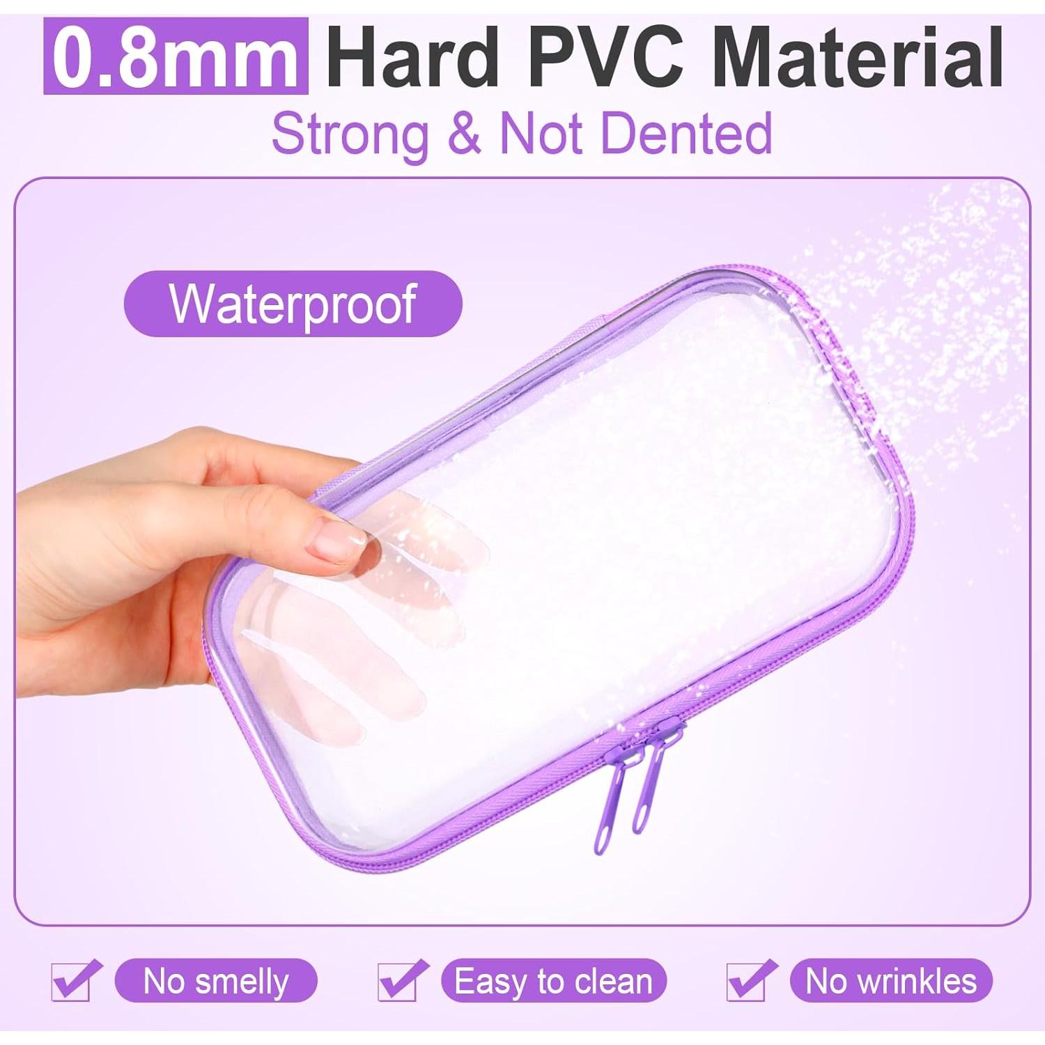 10 Fundas Duras Transparentes Sanwuta Tamaño S Color Macaron