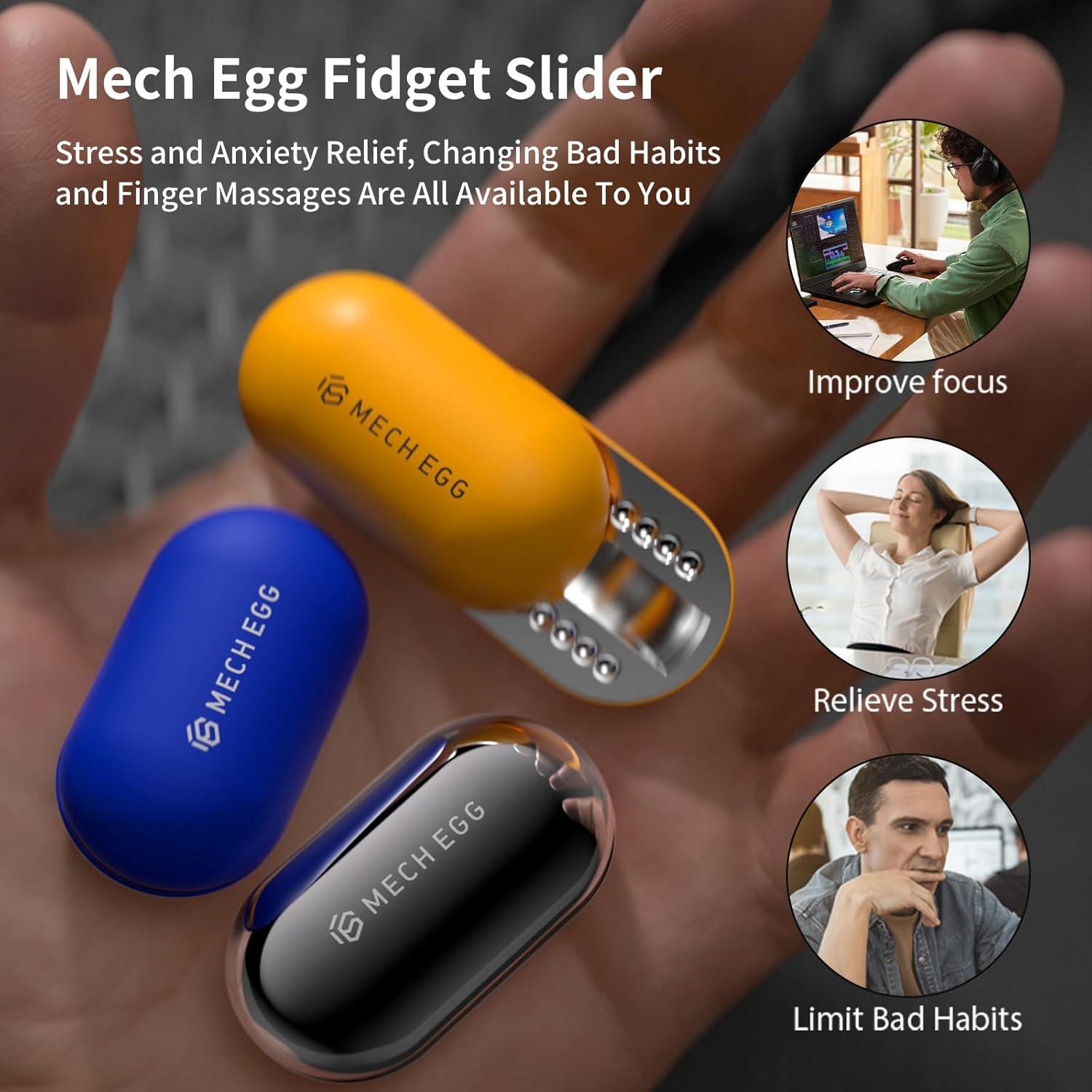 Deslizador Antiestrés Mech CNTJV Plata EDC Compacto 0.10kg