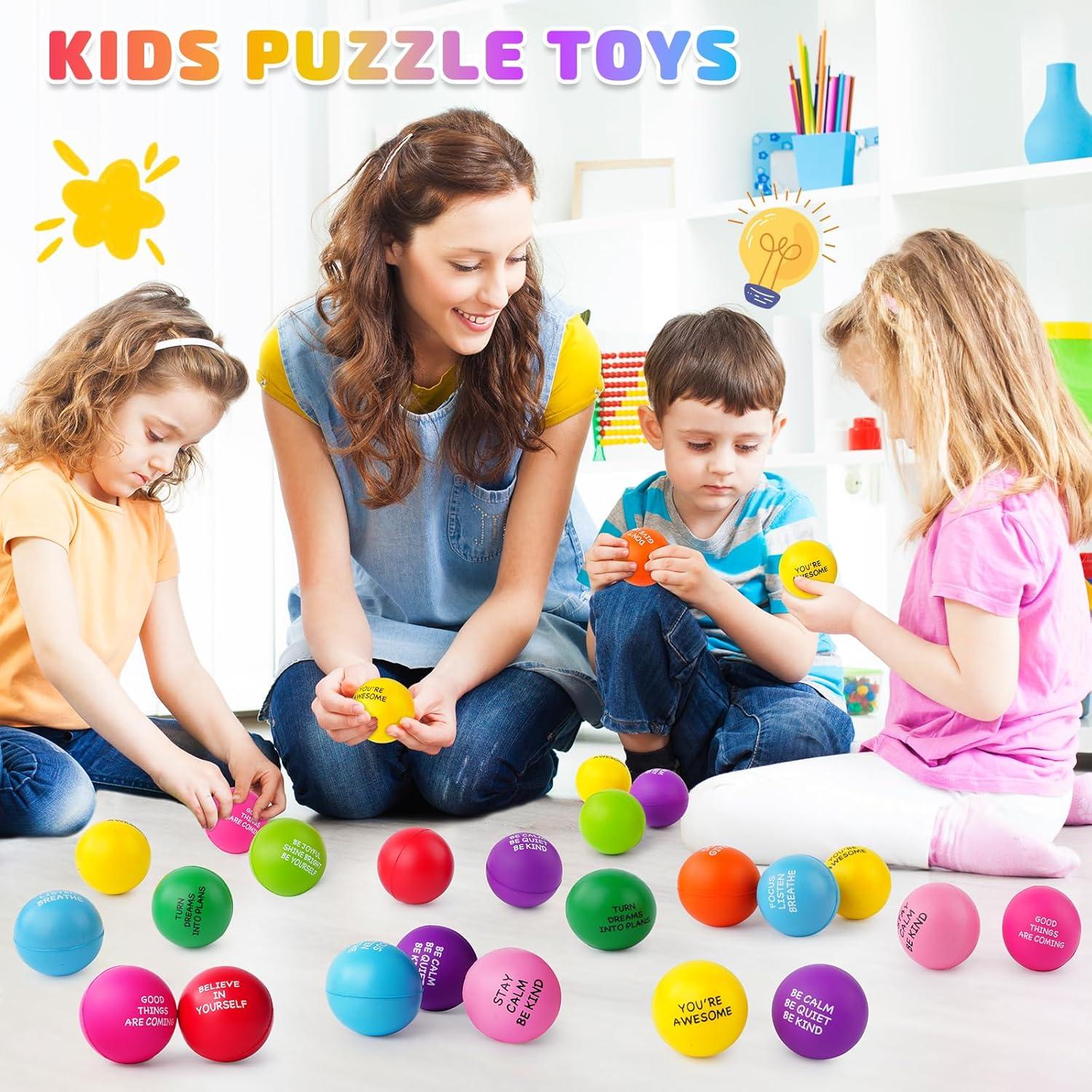 100 Pelotas Antiestrés Motivacionales SHQDD - Alivio Estrés 4 cm