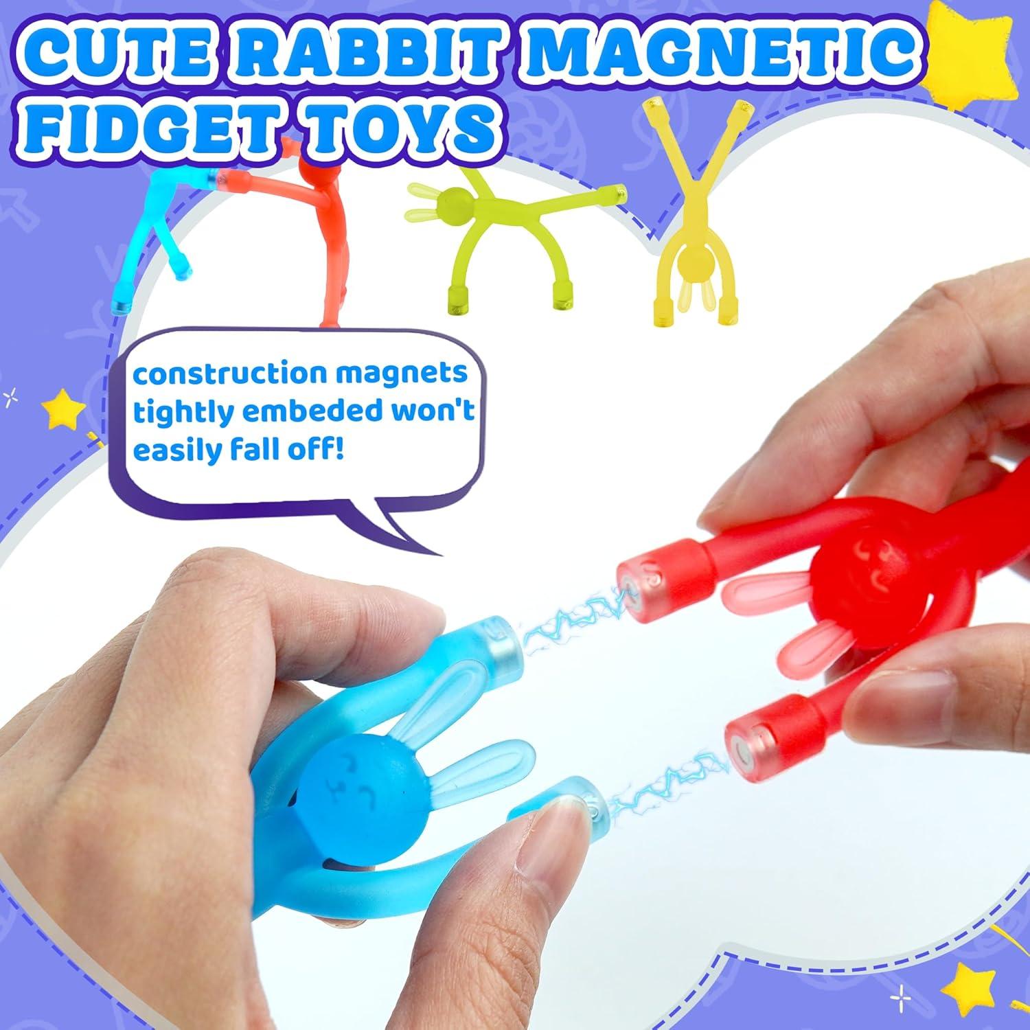 10 Juguetes Magnéticos Conejo CHESLICR Antiestrés Viaje
