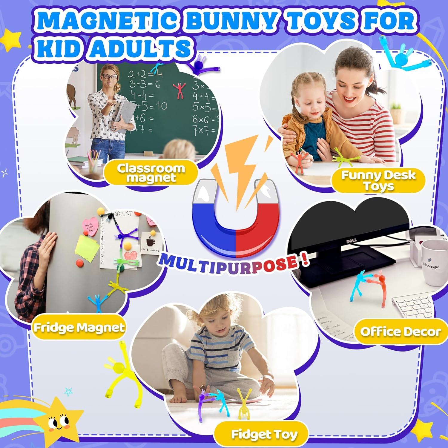 10 Juguetes Magnéticos Conejo CHESLICR Antiestrés Viaje