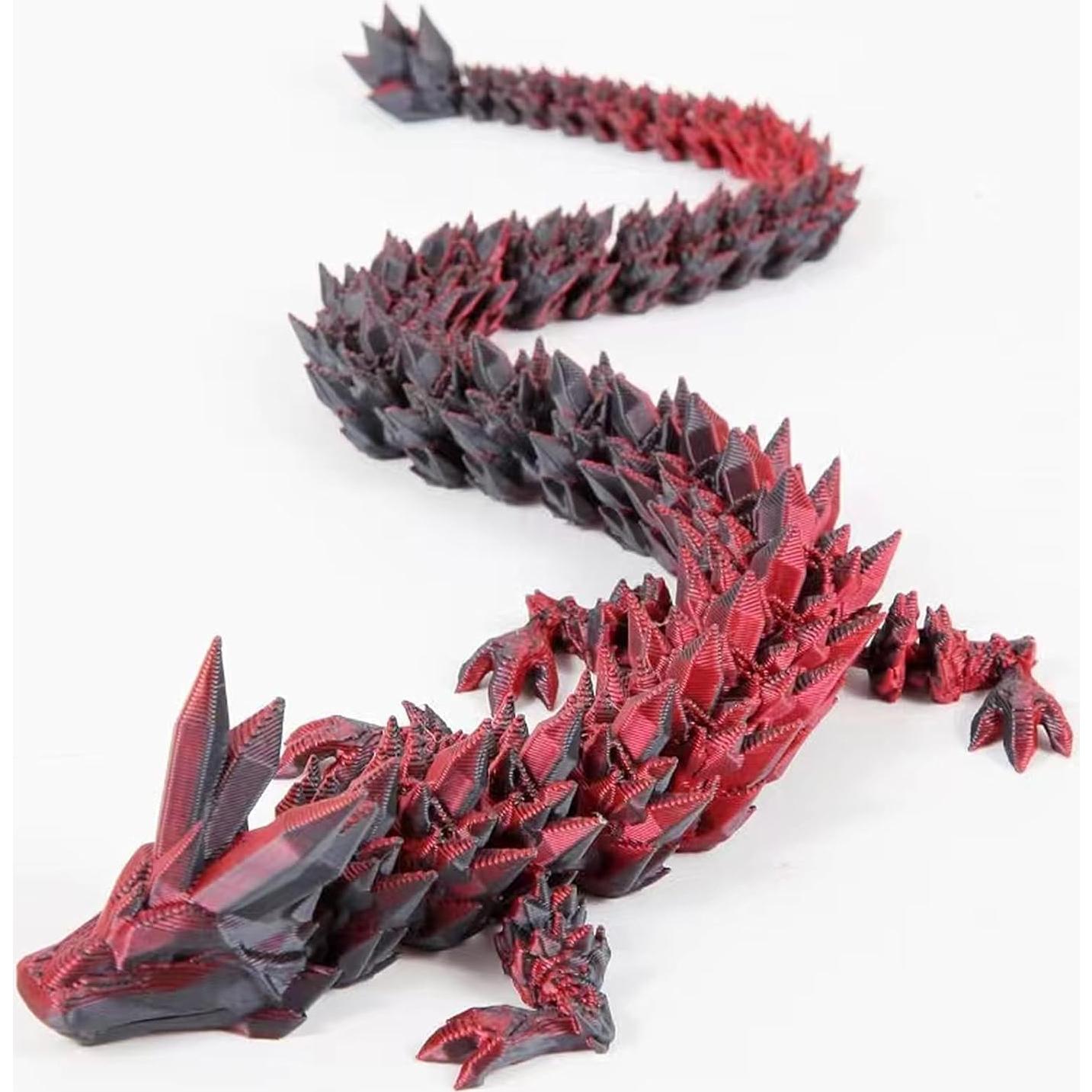 3 Dragones de Cristal Articulados 30.48cm - Juguetes Antiestrés