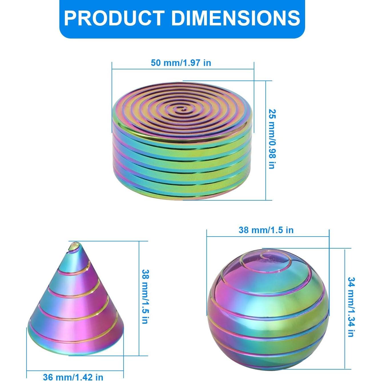 Juguetes Fidget Cinéticos KALMORA - 3 Formas para Estrés