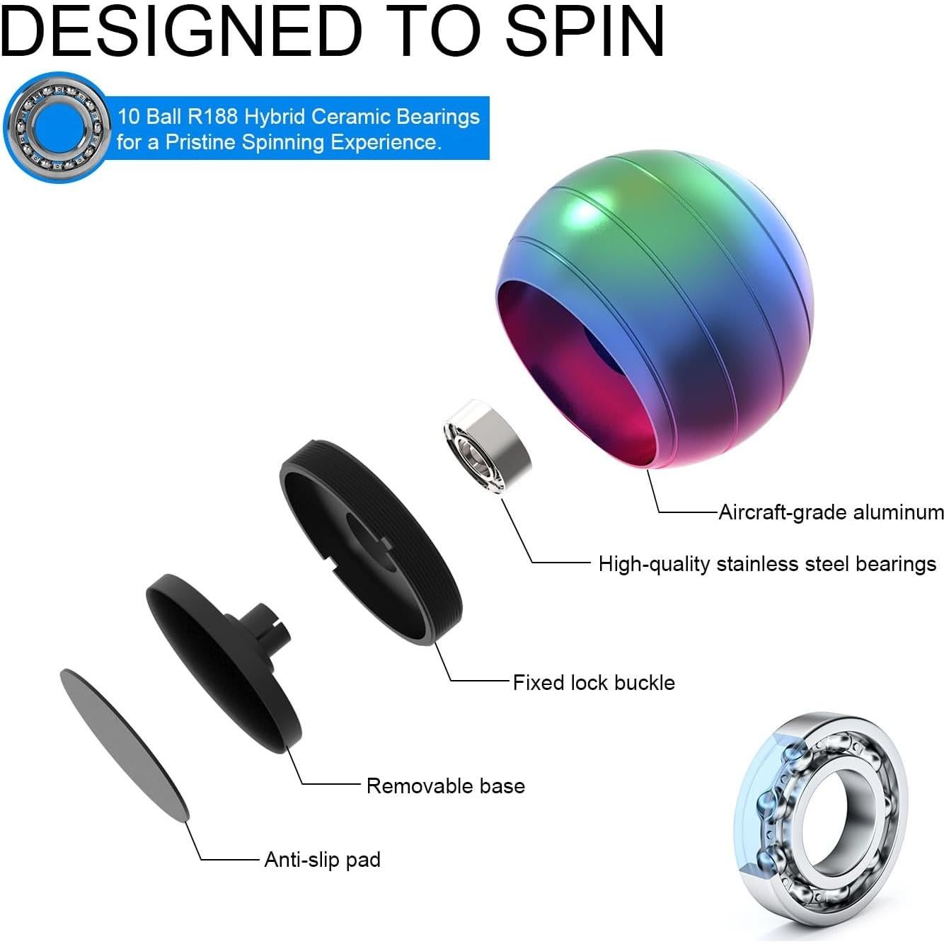 Juguetes Fidget Cinéticos KALMORA - 3 Formas para Estrés