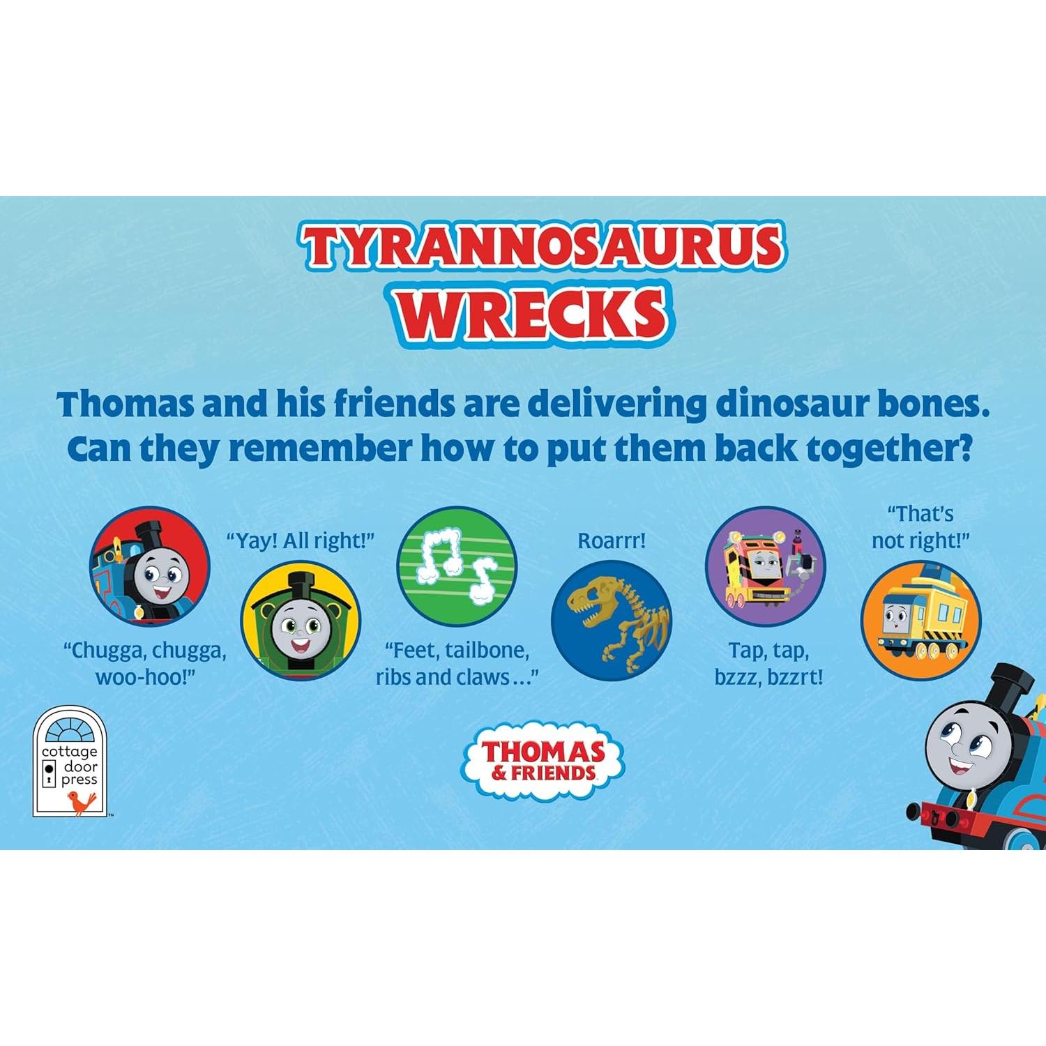 Thomas and Friends Tyrannosaurus Wrecks 6-Button Song and Sound Book: Sing and Read Toy Book for Thomas the Tank Engine