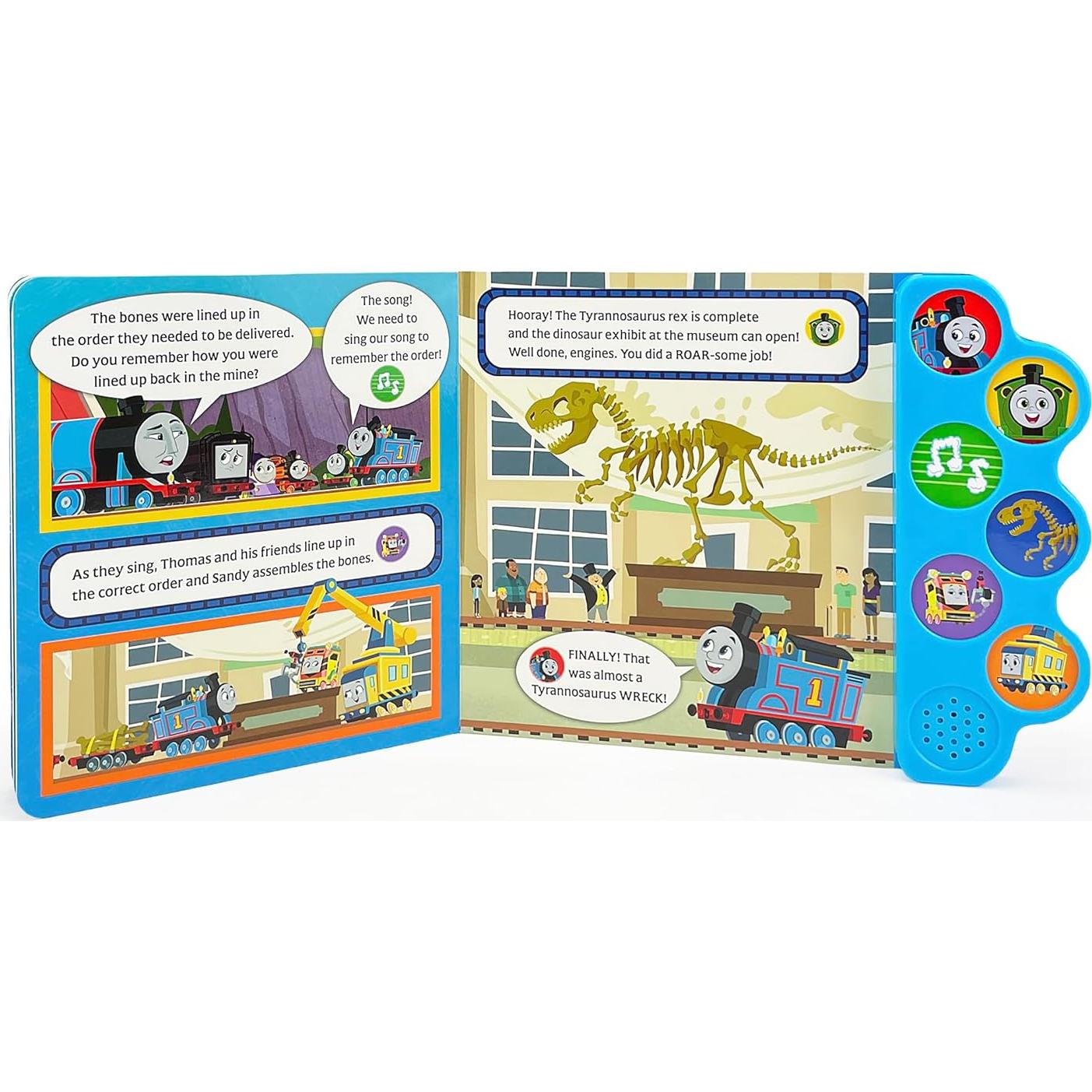 Thomas and Friends Tyrannosaurus Wrecks 6-Button Song and Sound Book: Sing and Read Toy Book for Thomas the Tank Engine
