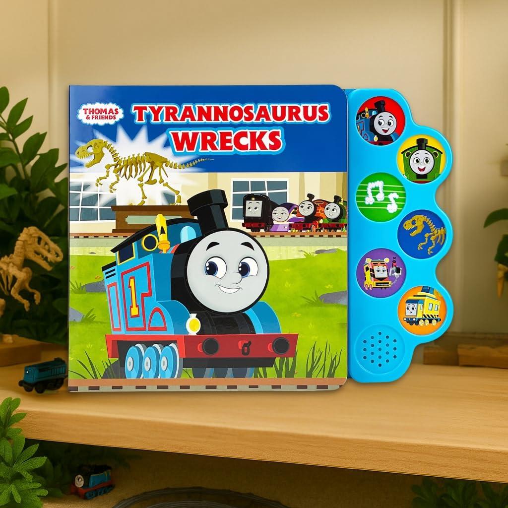 Thomas and Friends Tyrannosaurus Wrecks 6-Button Song and Sound Book: Sing and Read Toy Book for Thomas the Tank Engine