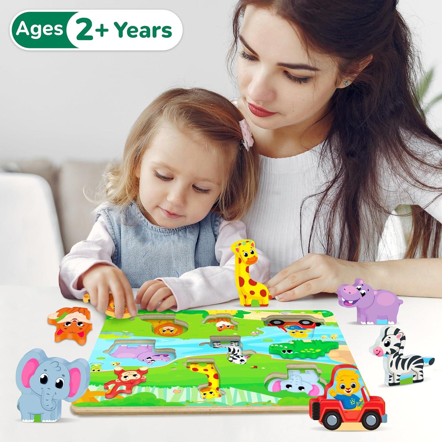 Rompecabezas de Madera Jumbo Lucas & Friends 30x22 cm Animales