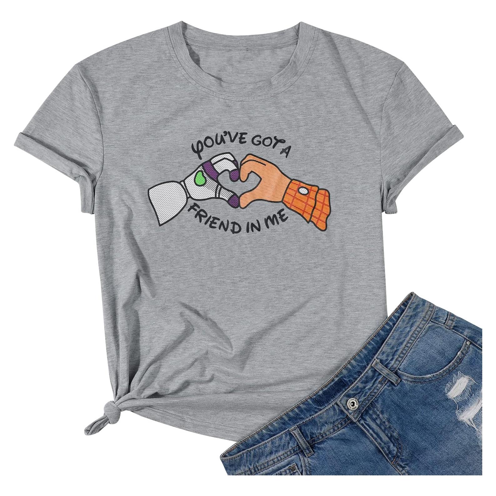 Camiseta Tienes un Amigo en Mí ASTANFY Mujeres Casual