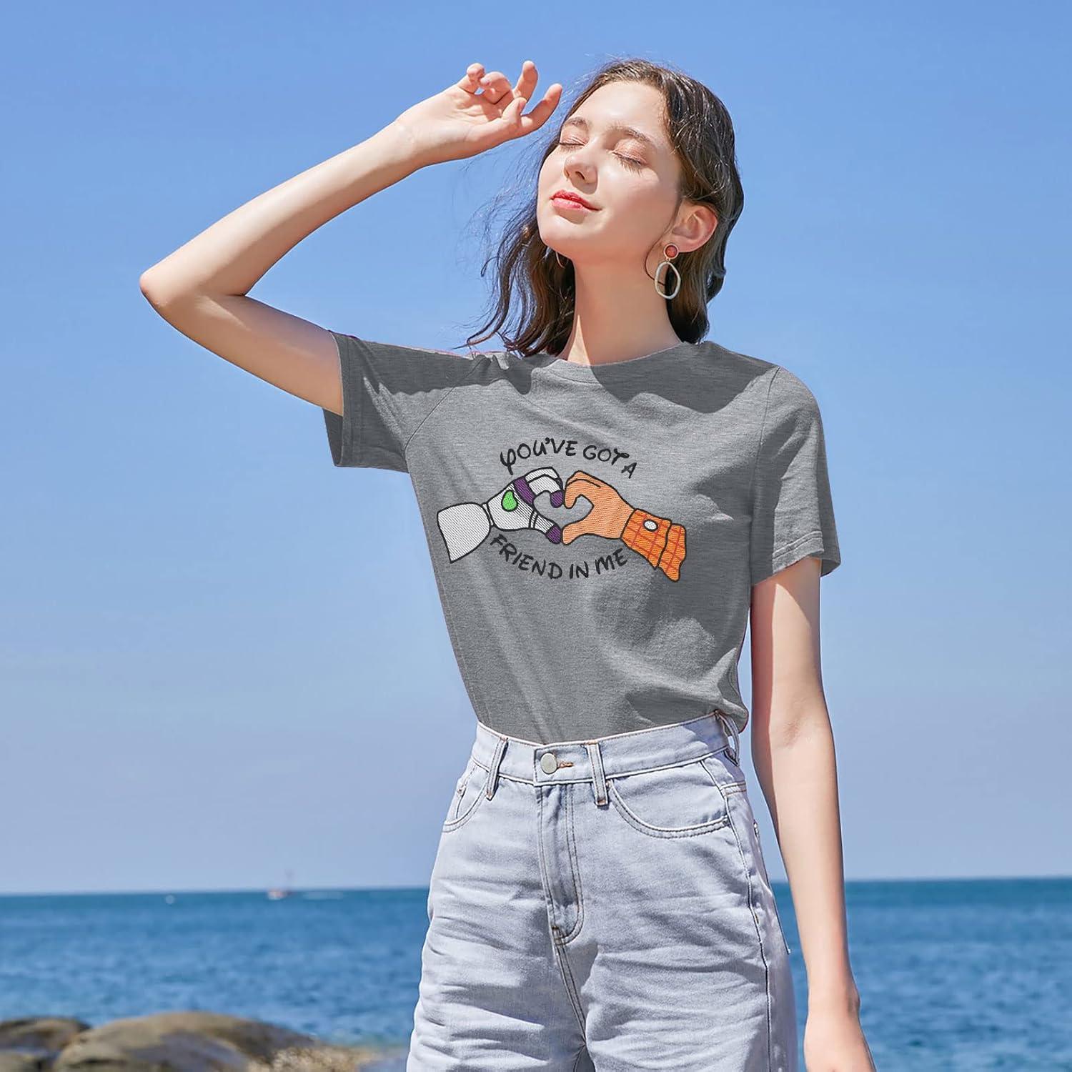 Camiseta Tienes un Amigo en Mí ASTANFY Mujeres Casual