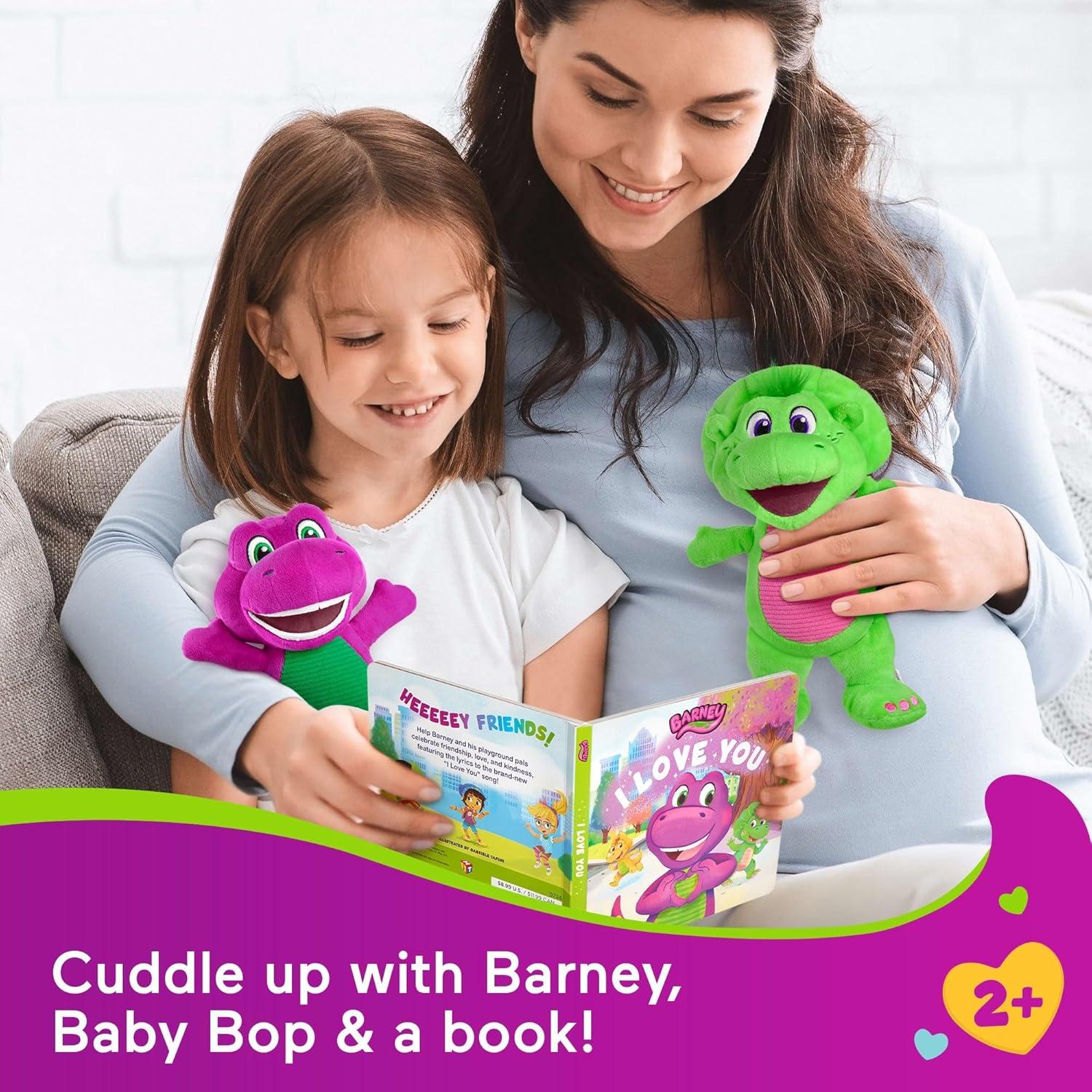 Peluches Barney y Baby Bop Fisher-Price con Libro 22.86 cm