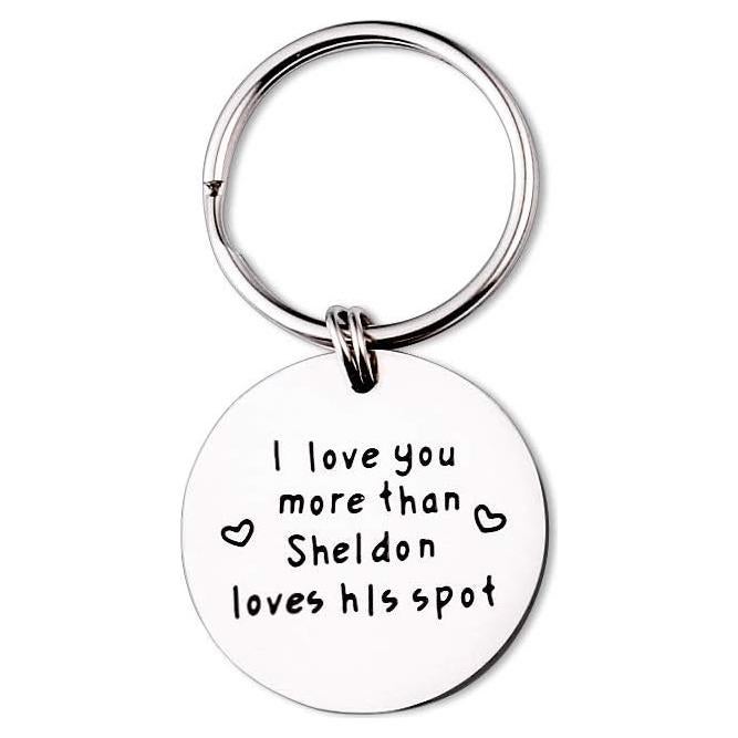 Llaveros para Parejas Big Bang Theory Acero Inoxidable