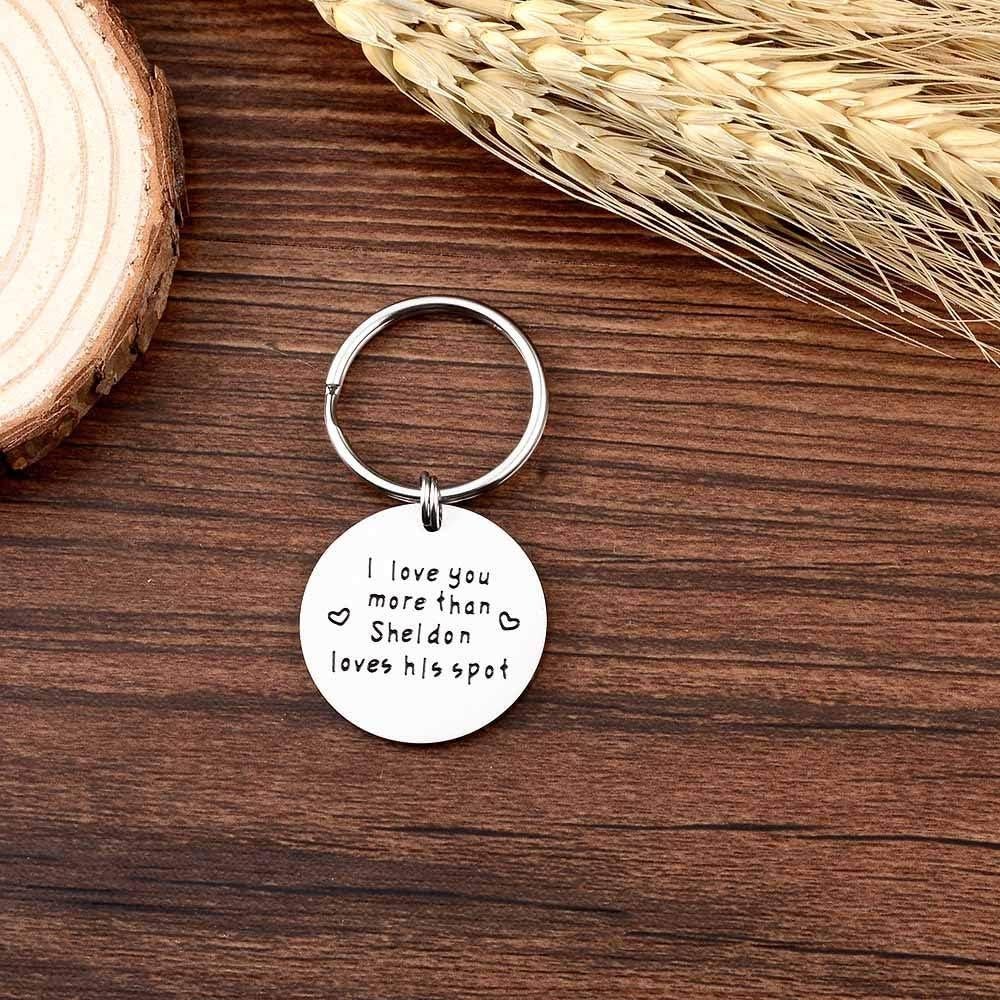 Llaveros para Parejas Big Bang Theory Acero Inoxidable