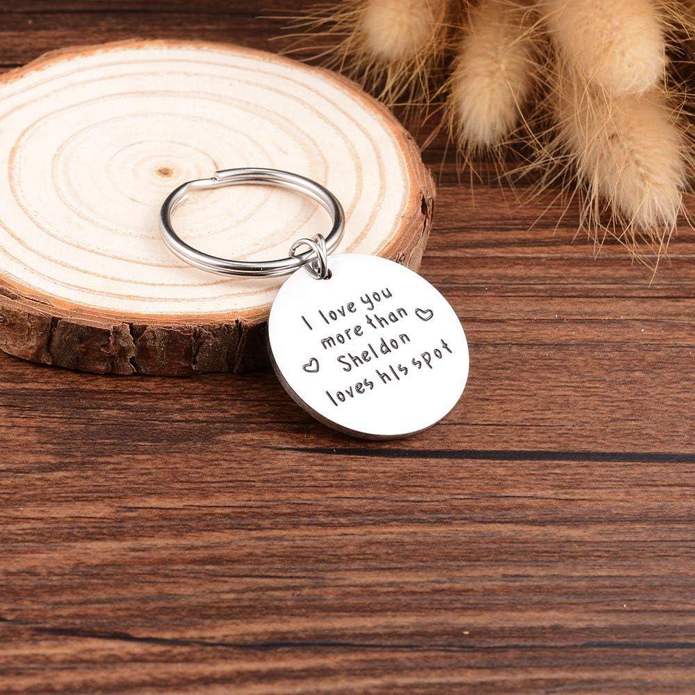 Llaveros para Parejas Big Bang Theory Acero Inoxidable