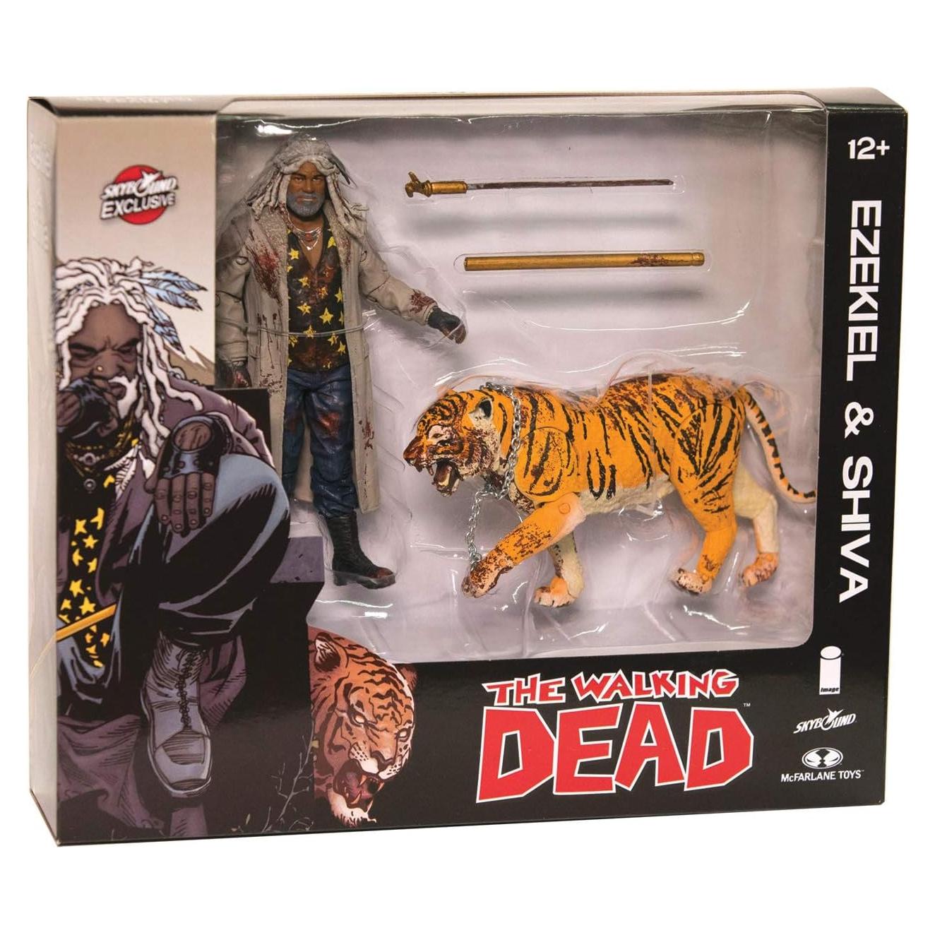 Figuras de Acción Ezekiel y Shiva Guerra Total Skybound 22.86 cm