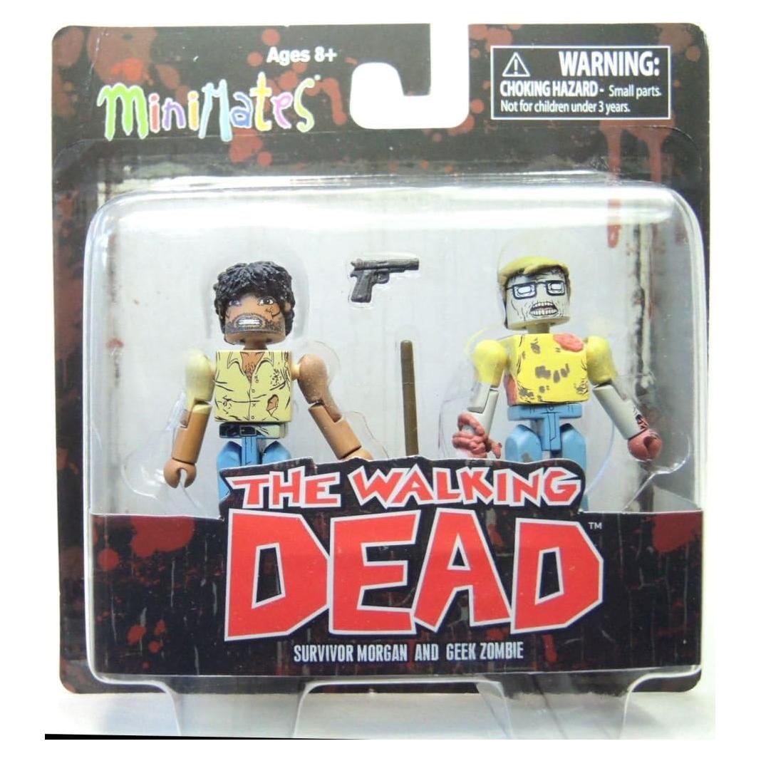 Minimates Los Muertos Vivientes Diamond Select: Morgan y Zombie Geek