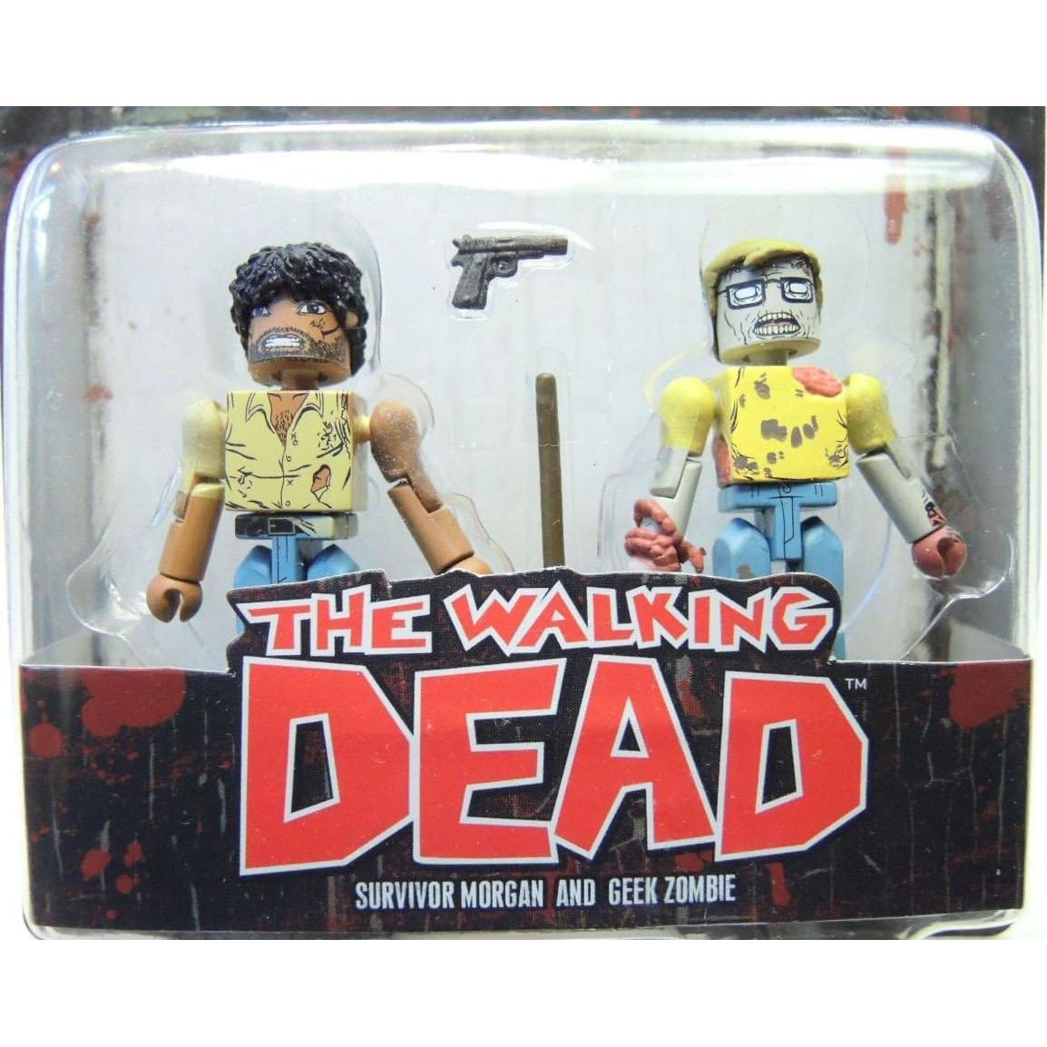 Minimates Los Muertos Vivientes Diamond Select: Morgan y Zombie Geek