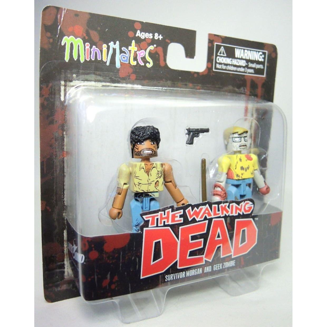 Minimates Los Muertos Vivientes Diamond Select: Morgan y Zombie Geek