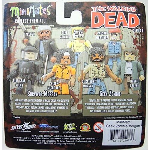 Minimates Los Muertos Vivientes Diamond Select: Morgan y Zombie Geek