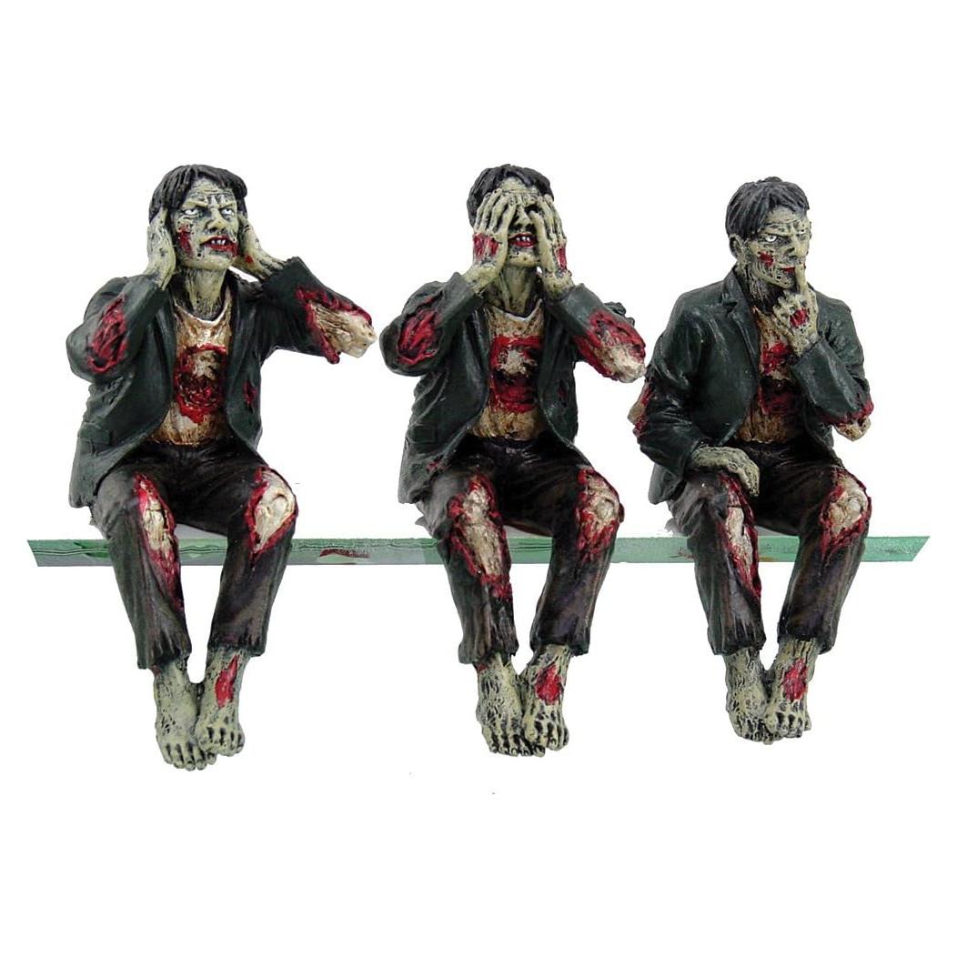 Conjunto de Estatuas de Zombies Pacific Giftware - 3 Piezas 20.3x15.2x8.9cm