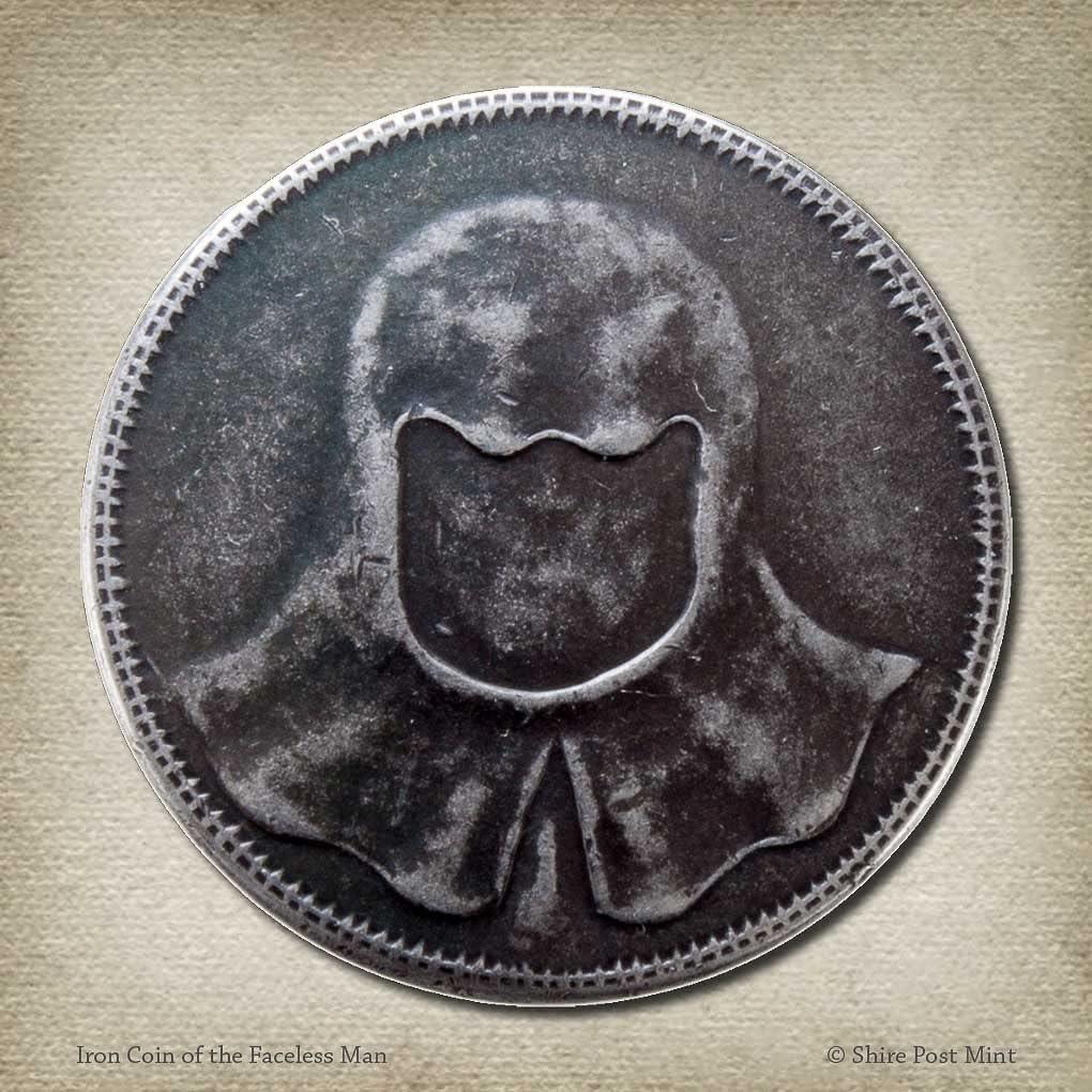 Moneda de Hierro Hombre Sin Rostro Shire Post 2.54 cm