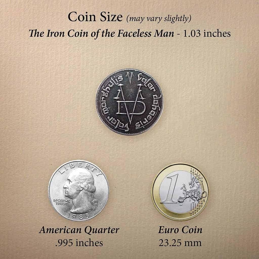 Moneda de Hierro Hombre Sin Rostro Shire Post 2.54 cm