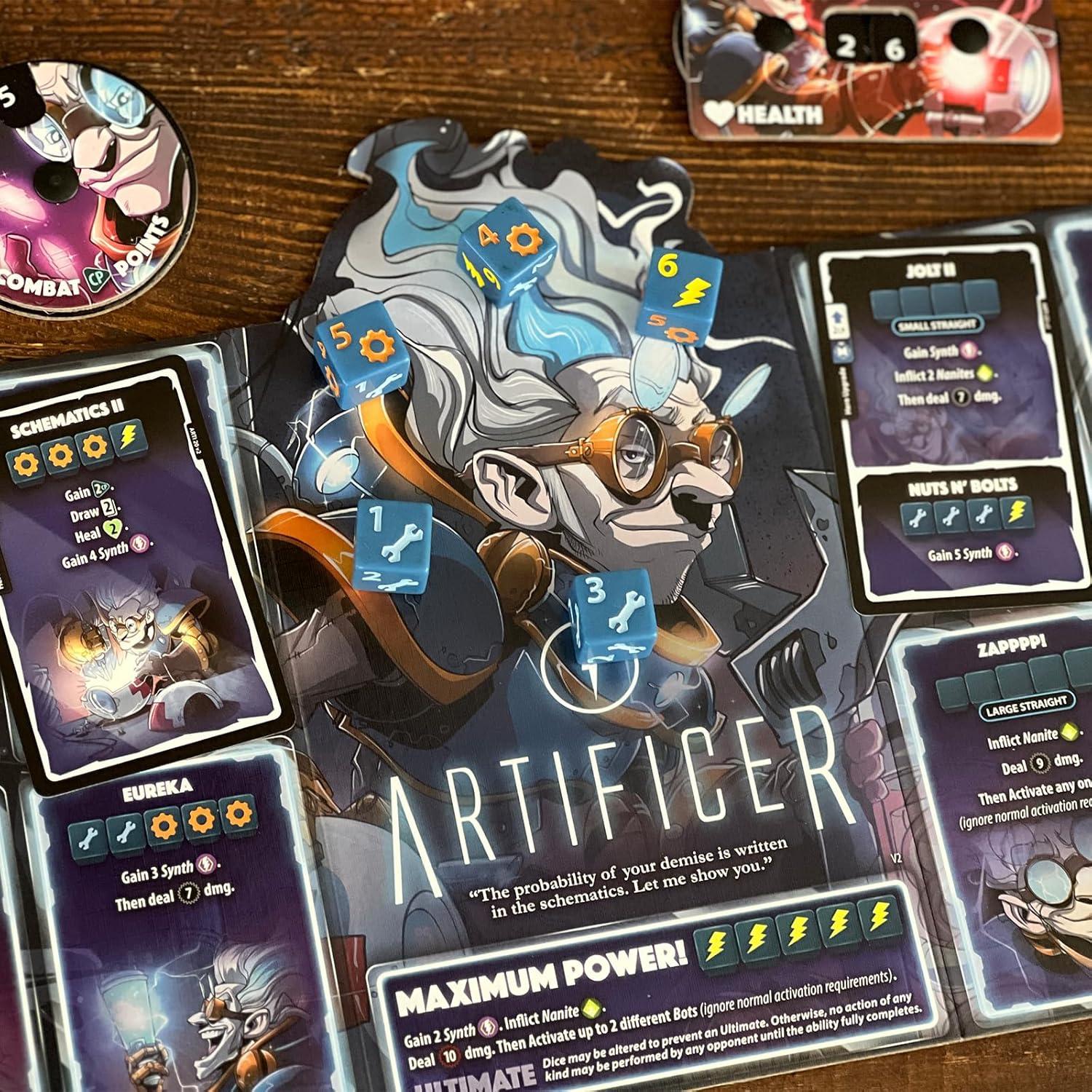 Dice Throne - Juego de Mesa Pirata Maldito vs Artificiero - 2 Héroes