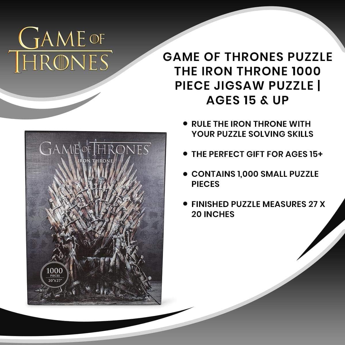 Rompecabezas Deluxe Trono de Hierro Game of Thrones 1000 Piezas