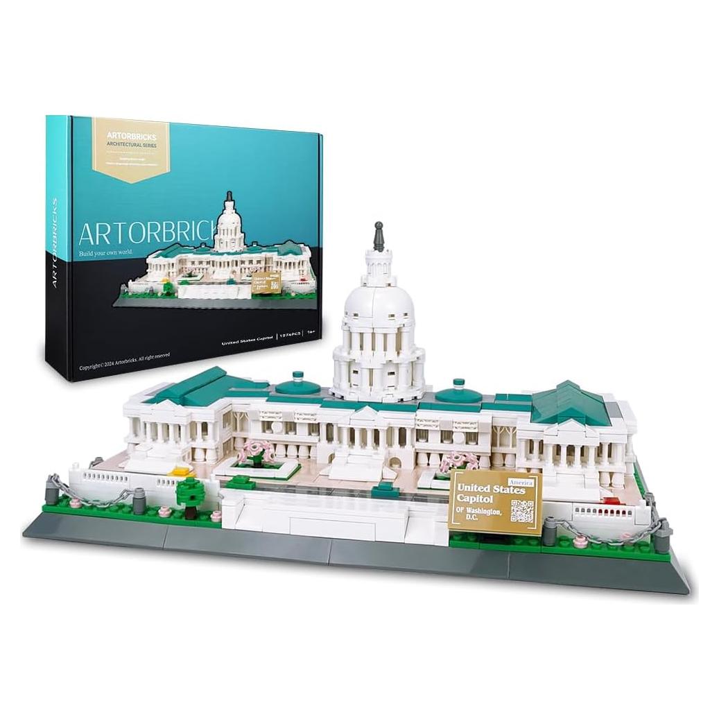 Set de Modelo Capitolio de EE.UU. ArtorBricks 1074 Piezas