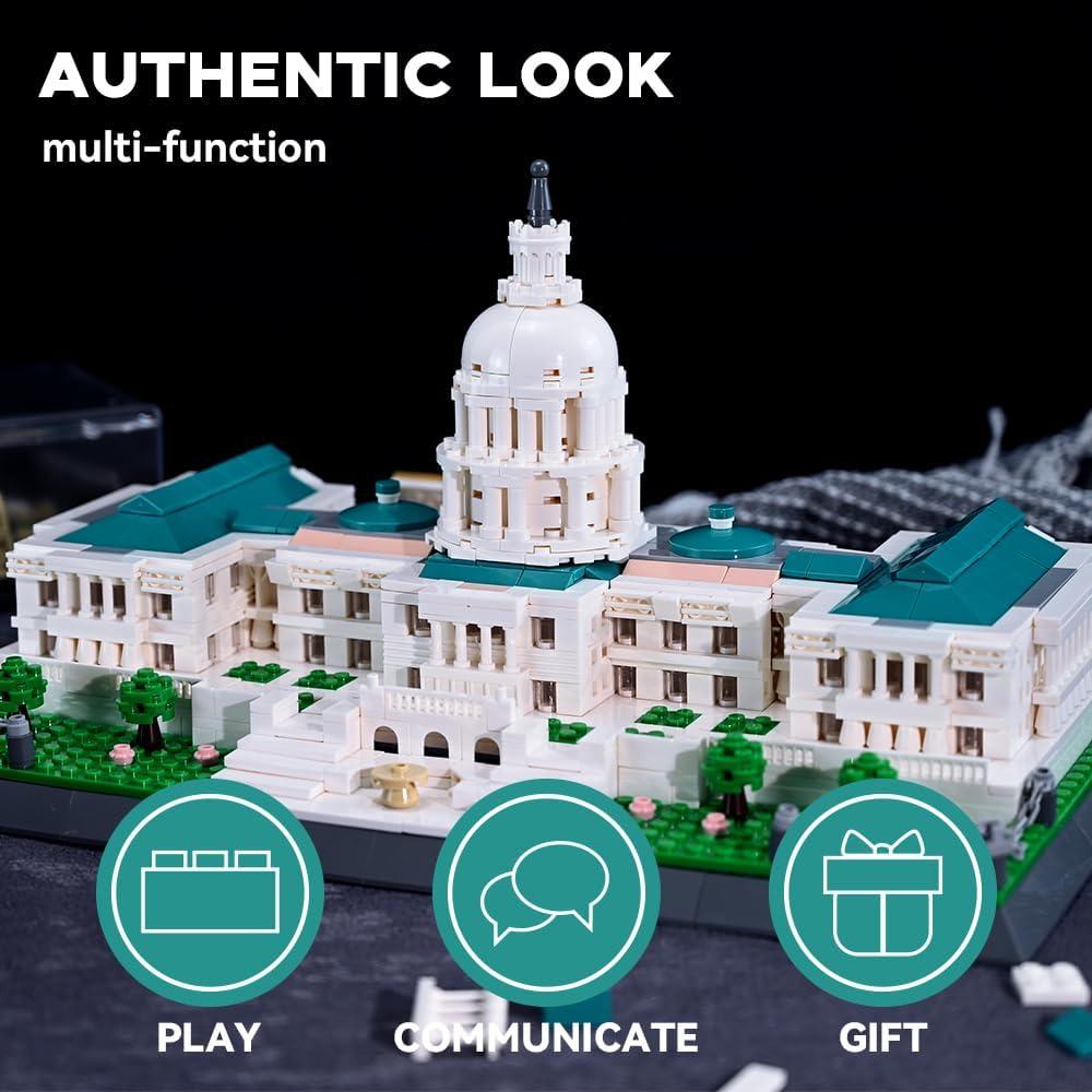Set de Modelo Capitolio de EE.UU. ArtorBricks 1074 Piezas