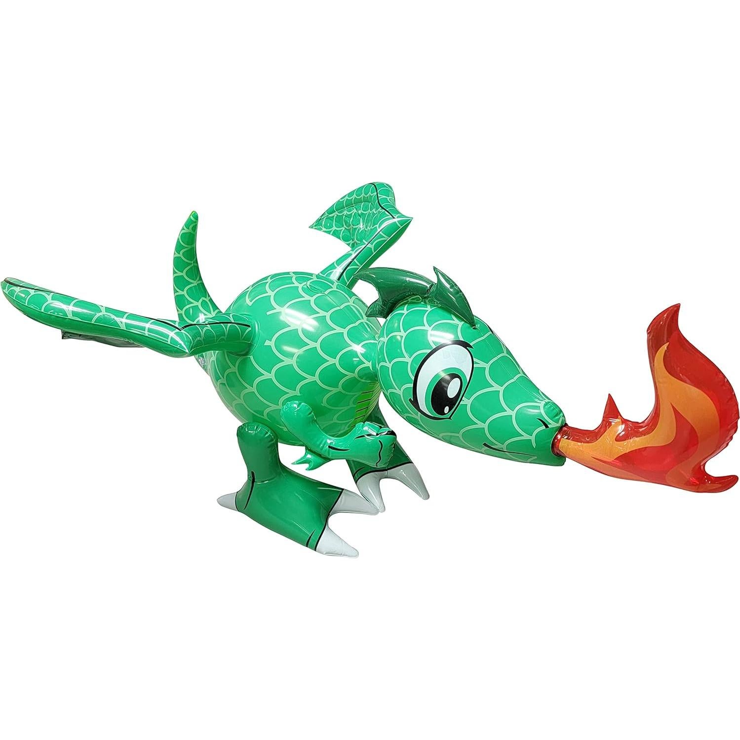 Dragones Inflables Verdes 76 cm Zugar Land - 2 Paquete
