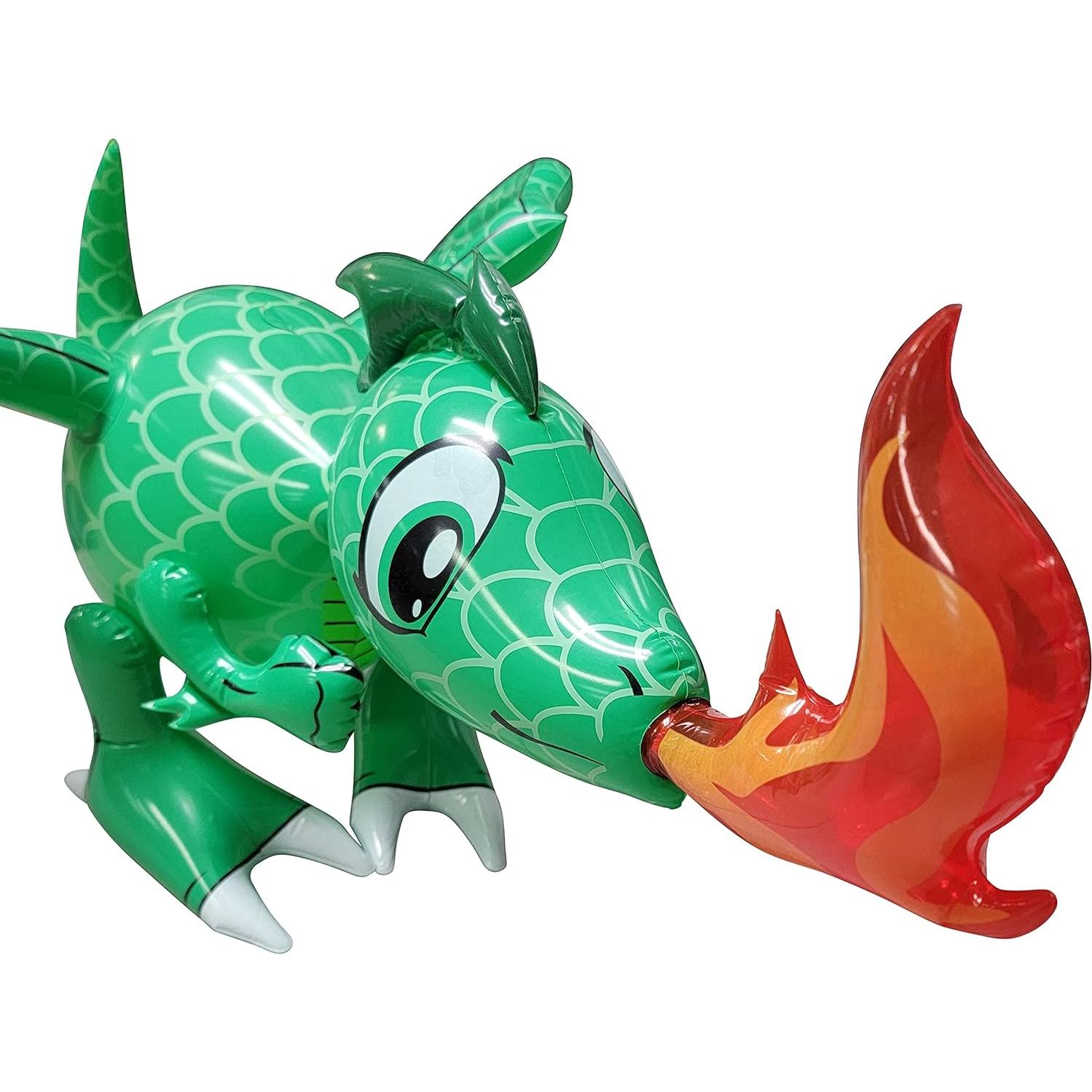 Dragones Inflables Verdes 76 cm Zugar Land - 2 Paquete