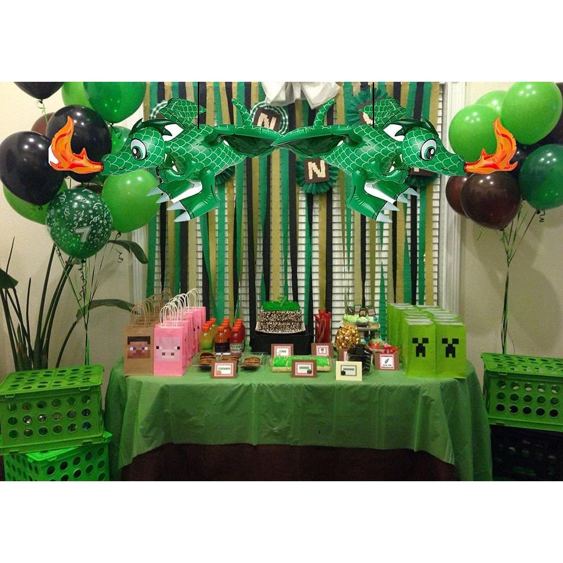 Dragones Inflables Verdes 76 cm Zugar Land - 2 Paquete