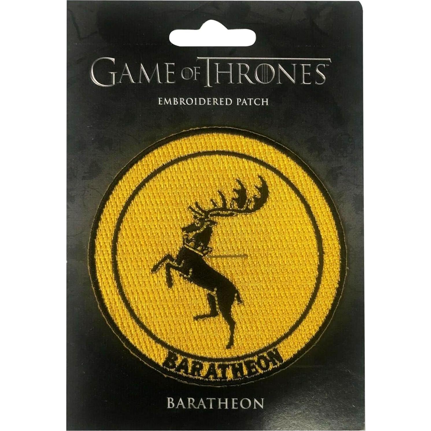 Parche Bordado Juego de Tronos Baratheon Dark Horse 12.45x9.14cm
