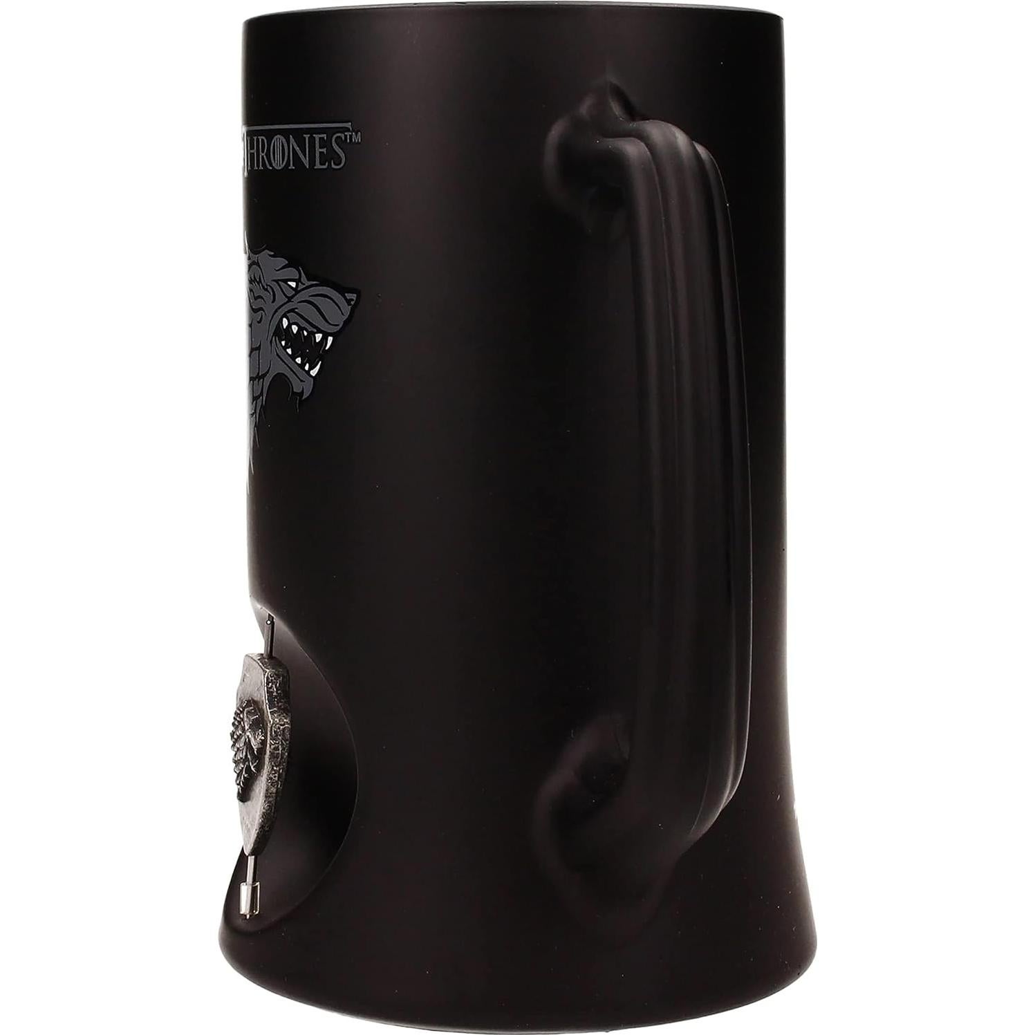 Stein de Vidrio Game of Thrones Stark con Emblema Rotatorio