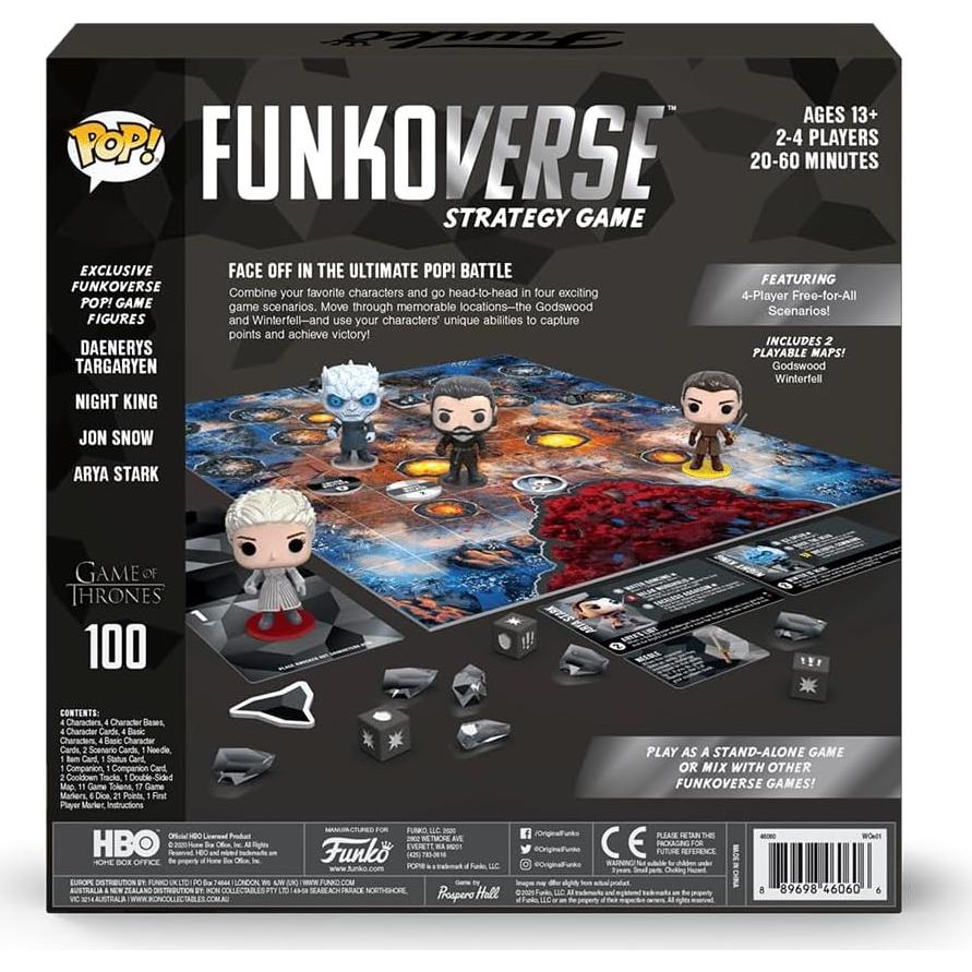 Funkoverse Juego de Mesa Juego de Tronos 100 - 4 Jugadores