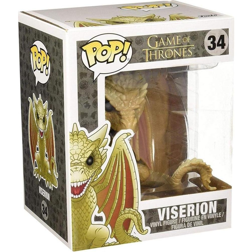 Figura de Vinilo Pop! Viserion Dragón Juego de Tronos 10 cm