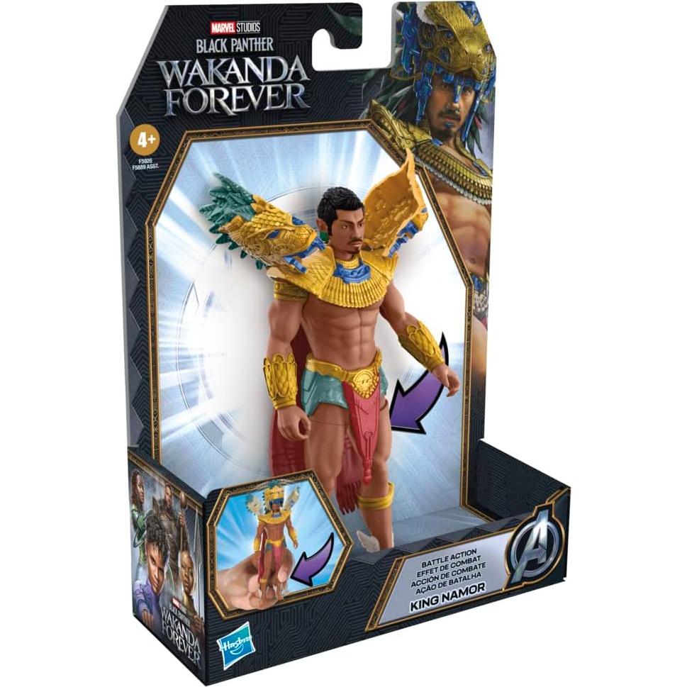 Figura de acción Rey Namor Hasbro 15.24 cm Marvel Black Panther