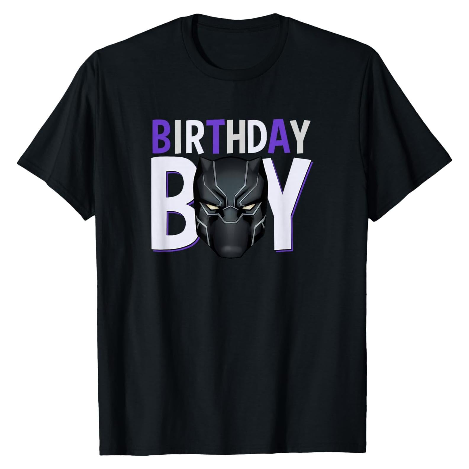 Camiseta de Cumpleaños Black Panther Marvel para Niño
