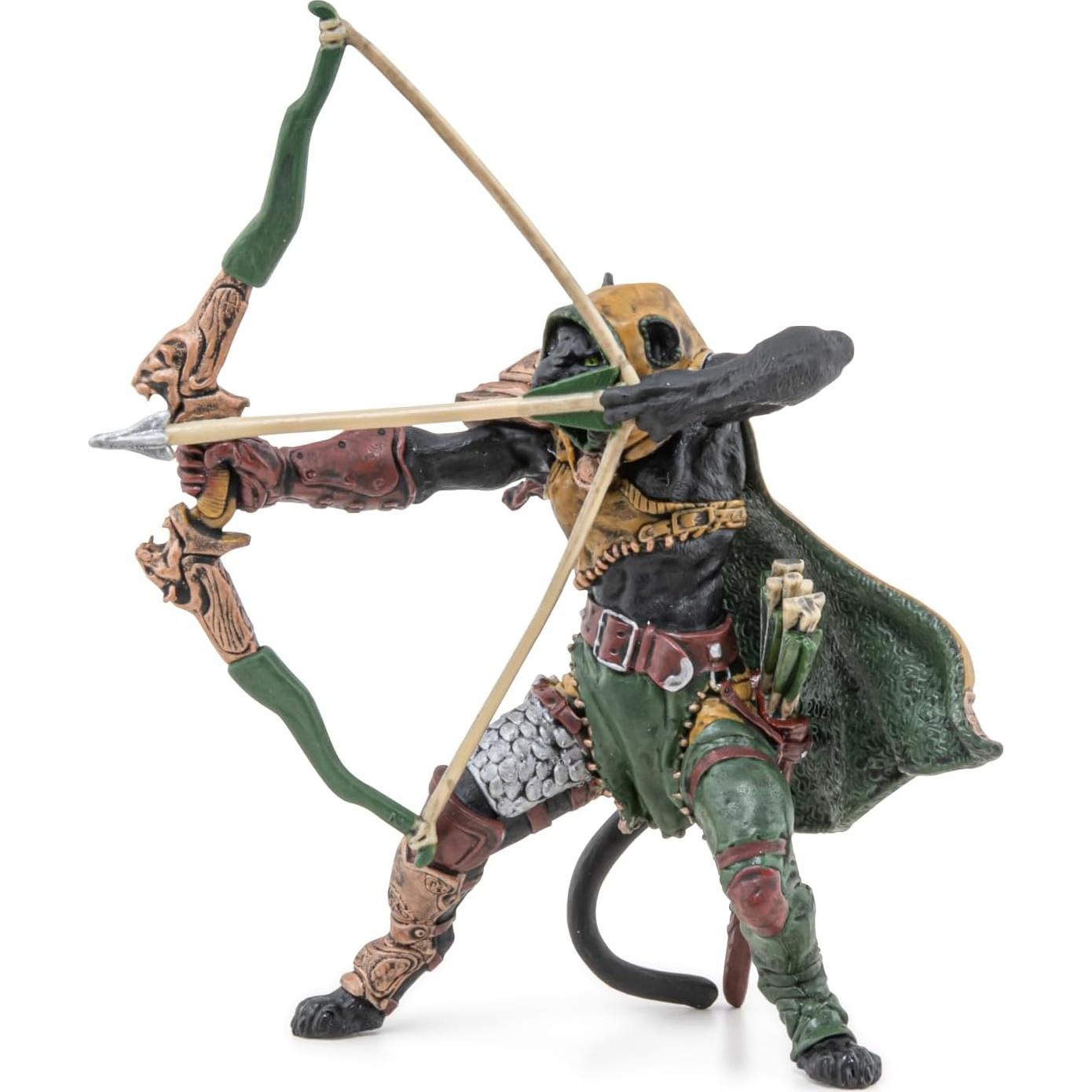 Figura Pantera Mutante Papo 9 cm Arco y Flechas Pintada a Mano