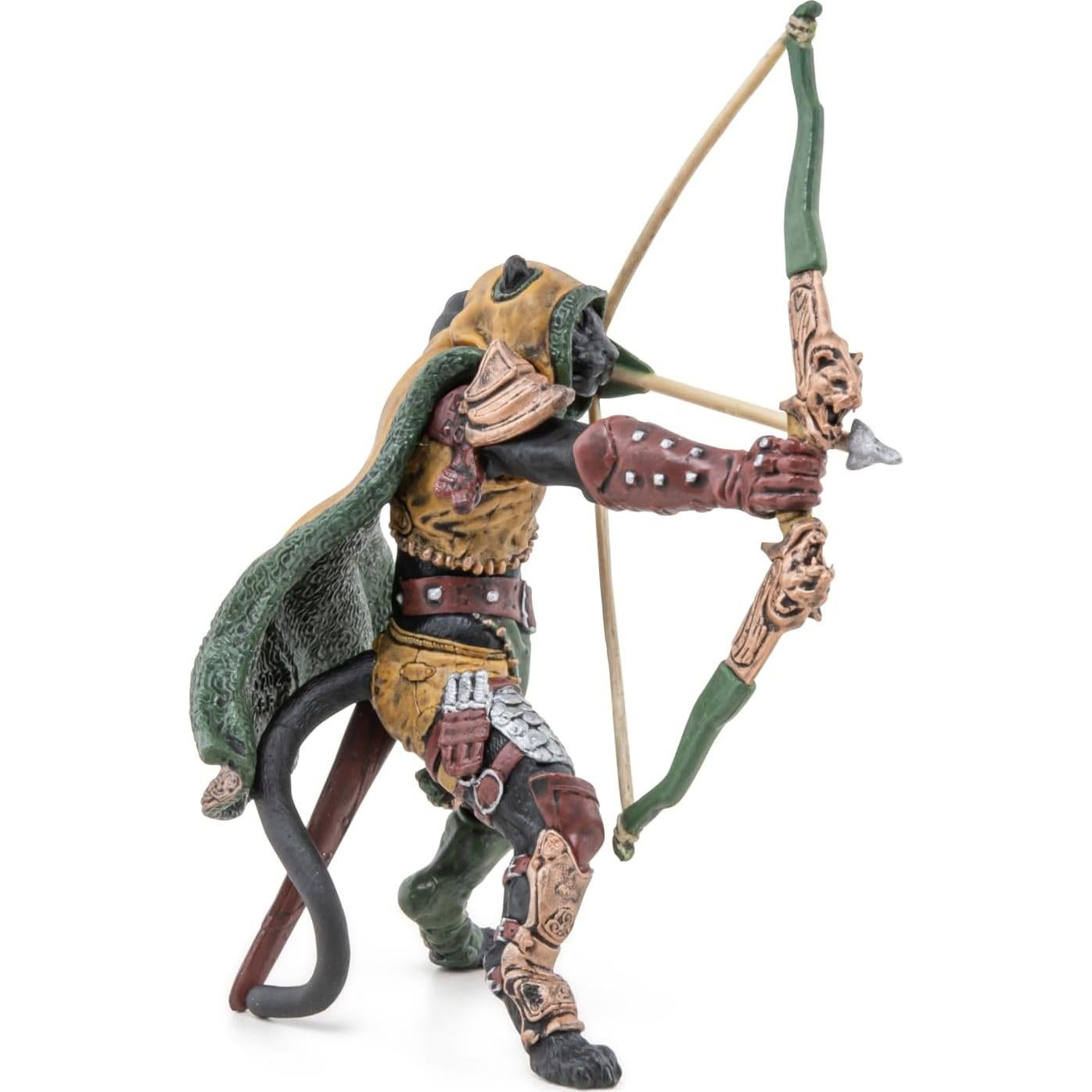 Figura Pantera Mutante Papo 9 cm Arco y Flechas Pintada a Mano